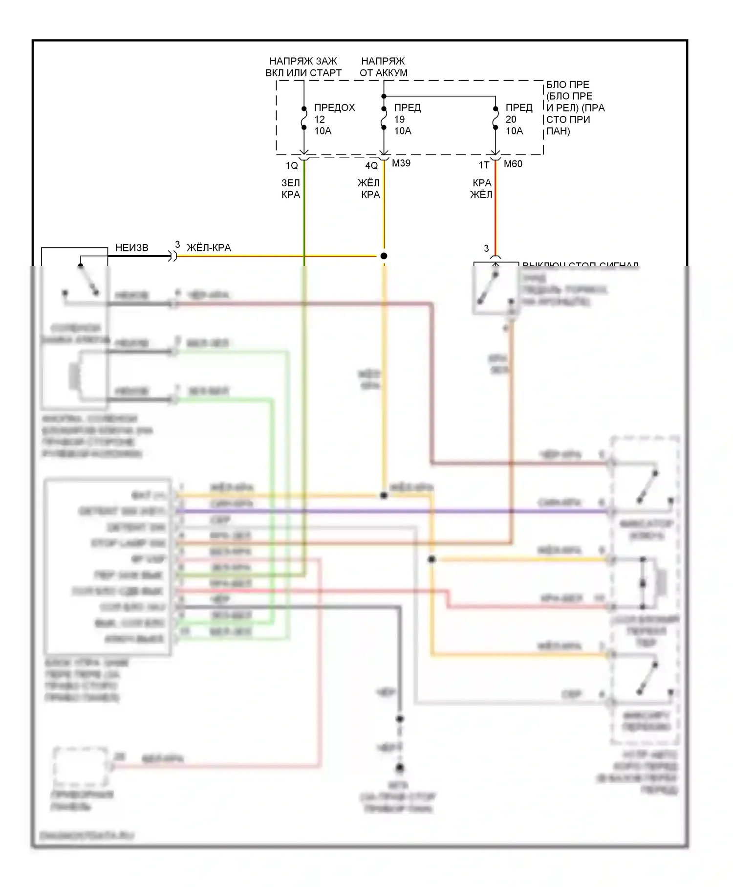 Блокировка селектора — Электросхема блокировки селектора — Электросхема блокировки селектора. Infiniti QX56 I (2004-2007)