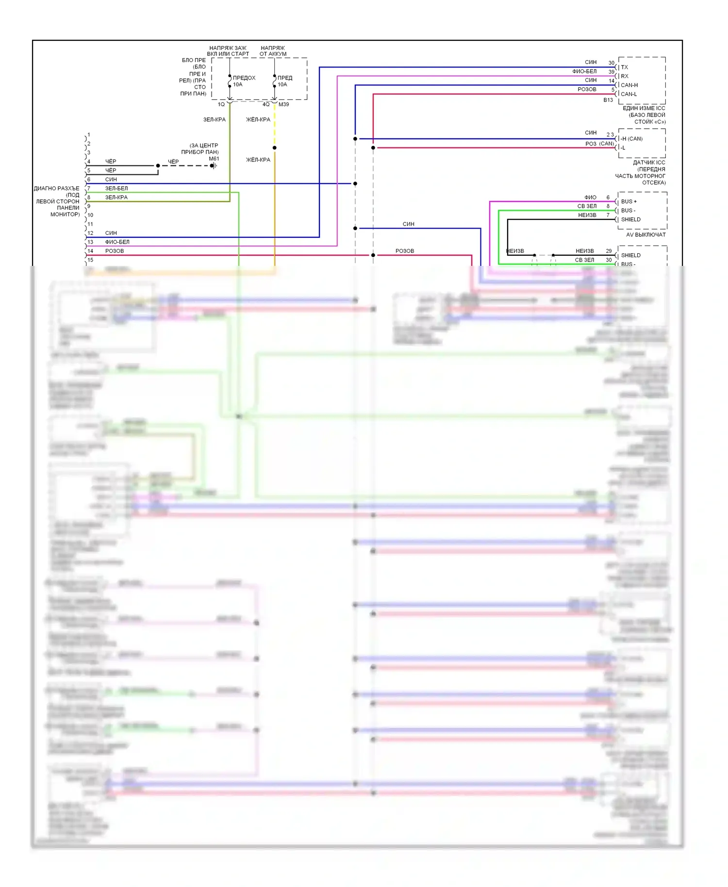 Can шина — Can шина электросхема — Can шина электросхема. Infiniti QX56 I (2004-2007)