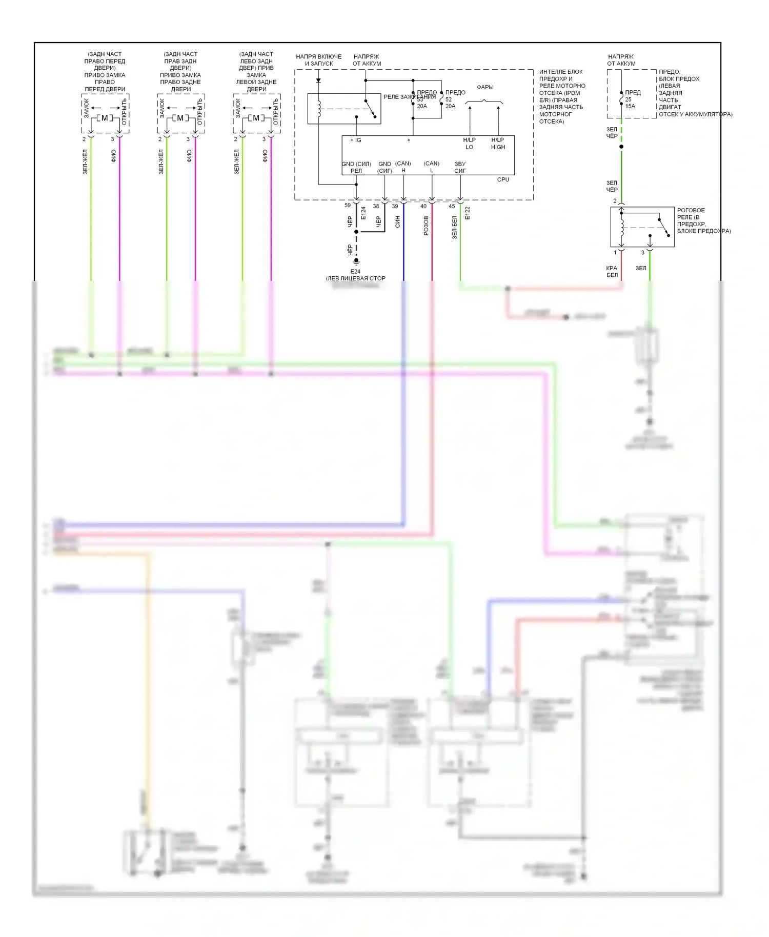 Центральный замок — Электросхема центрального замка — Электросхема центрального замка (2 из 2). Infiniti QX56 I (2004-2007)