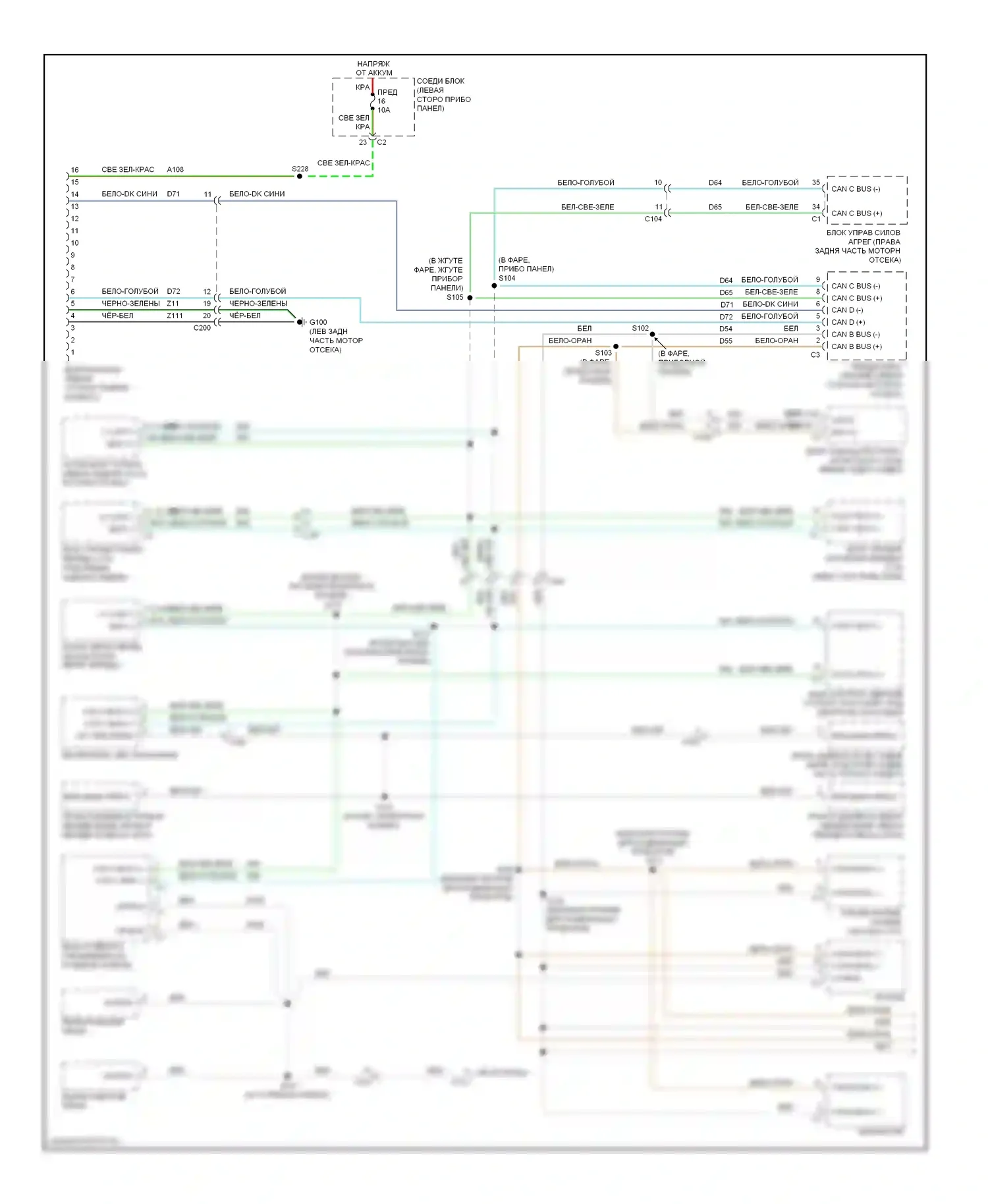 Can шина — Can шина электросхема — Can шина электросхема (1 из 2). Jeep Cherokee IV (2007-2012)