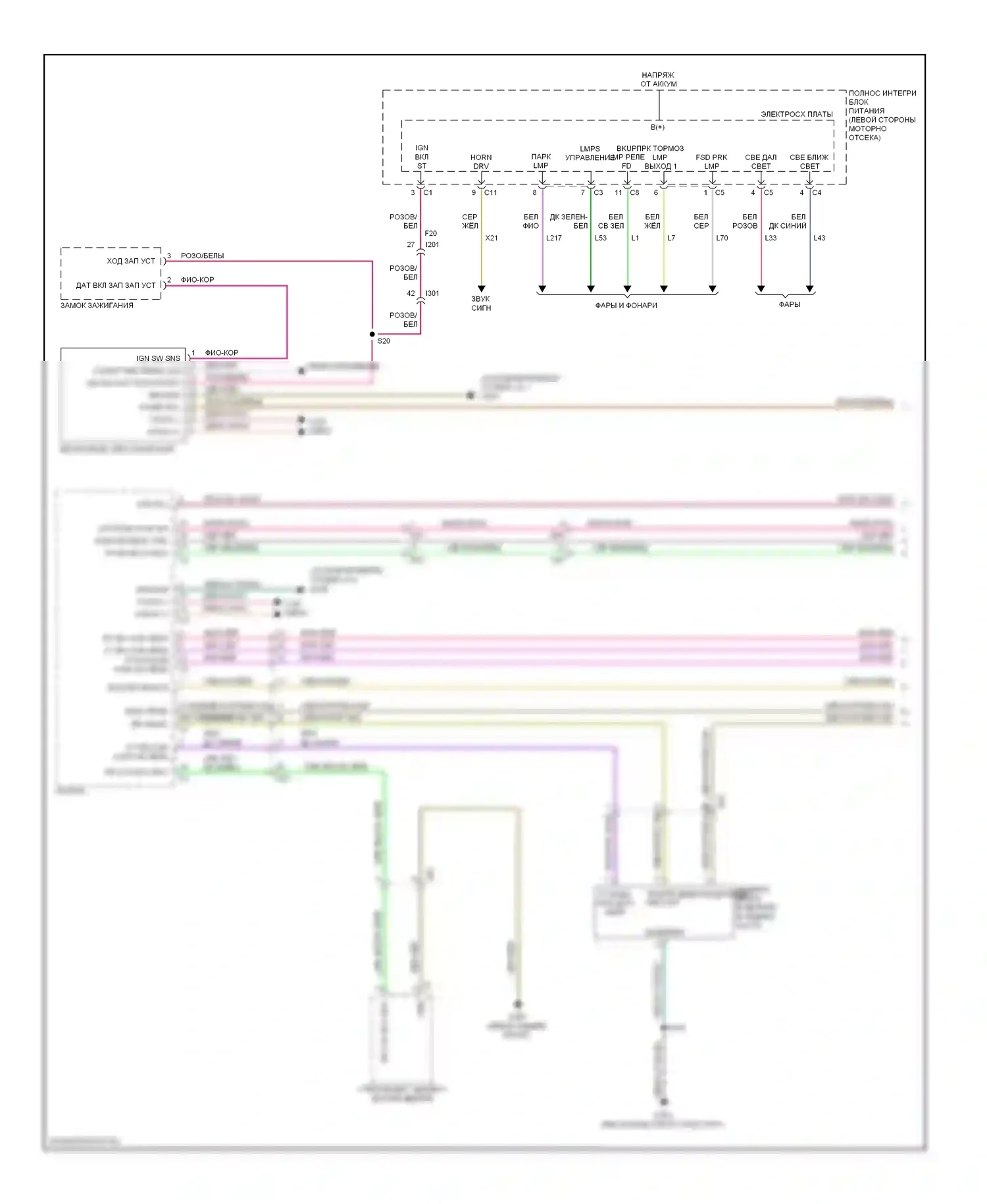 Центральный замок — Электросхема центрального замка — Электросхема центрального замка (1 из 3). Jeep Compass I рестайлинг 2 (2013-2016)