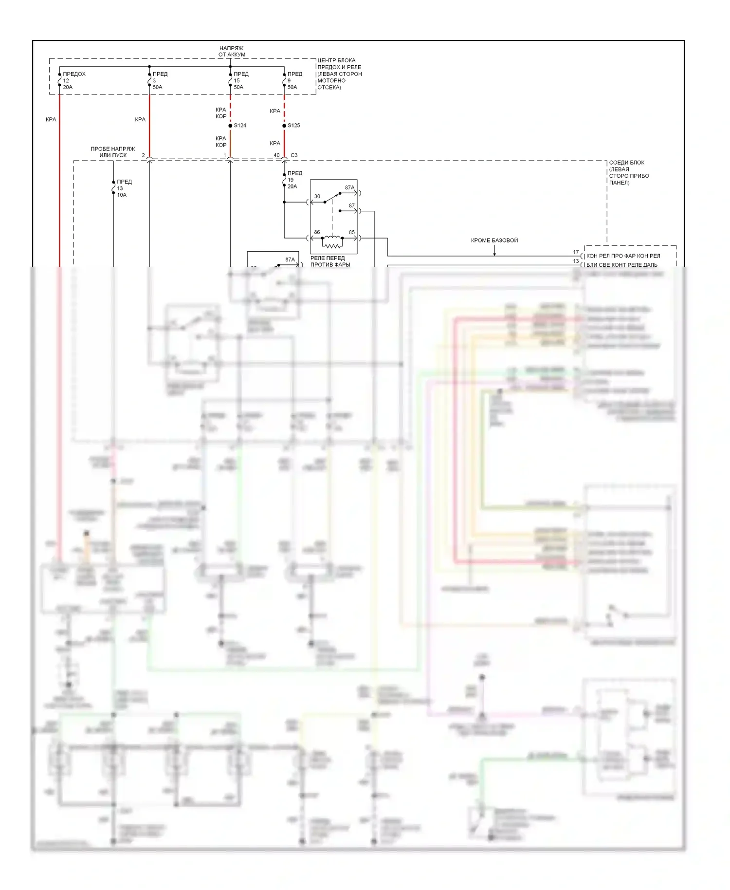 Фары — Электросхема фар, без дрели — Электросхема фар, без дрели. Jeep Liberty I (2001-2007)