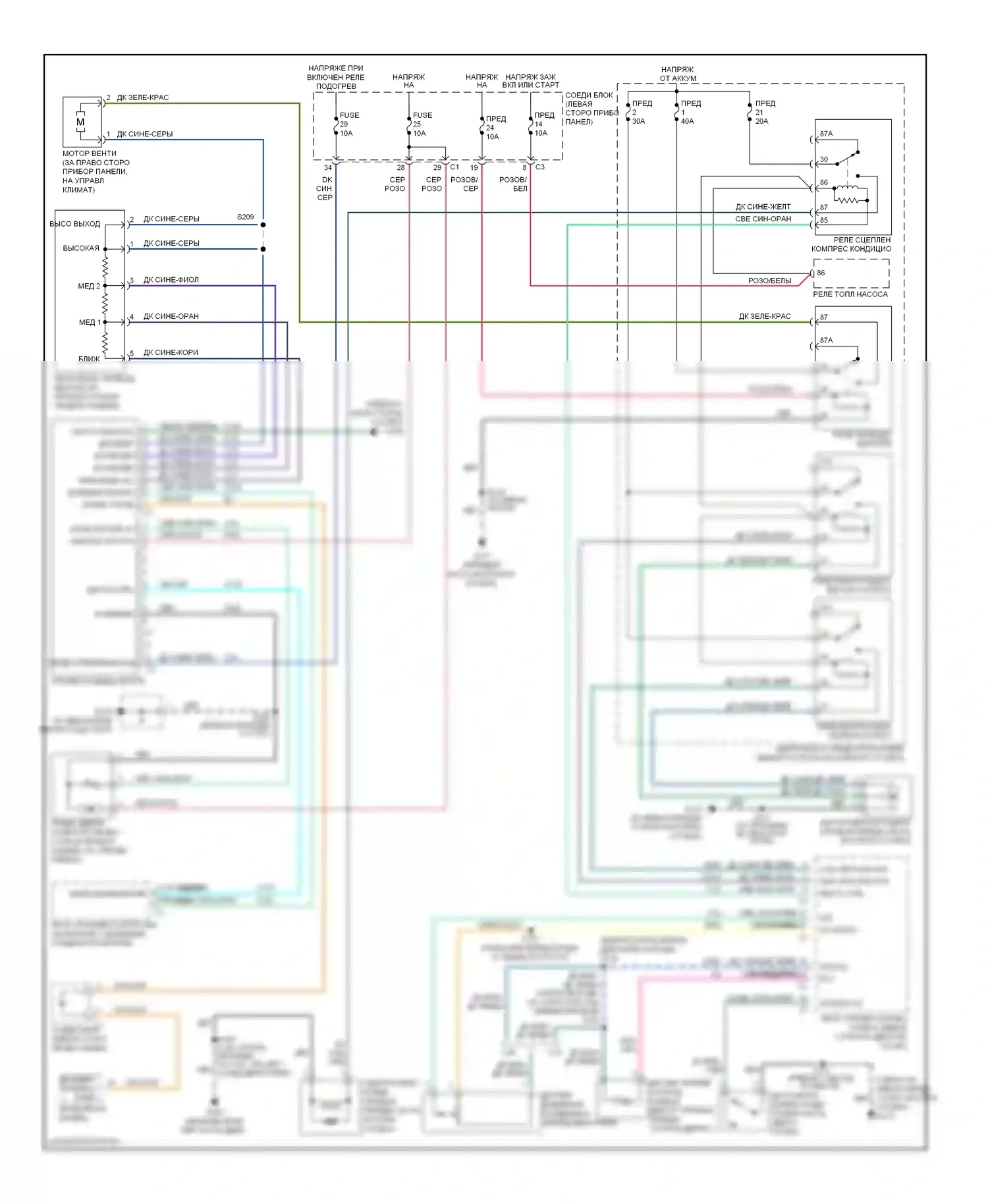 Кондиционер 3.7л — 3.7л, электросхема ручного кондиционера — 3.7л, электросхема ручного кондиционера. Jeep Liberty I (2001-2007)
