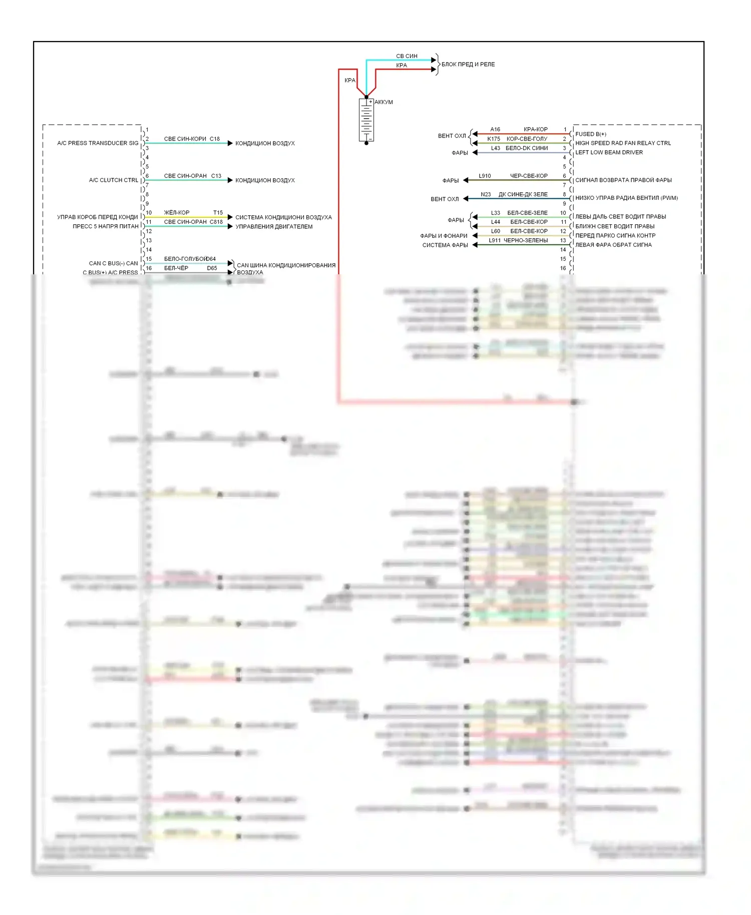 Блоки управления кузовом — Электросхема блоков управления кузовом — Электросхема блоков управления кузовом (1 из 2). Jeep Liberty II (2007-2012)
