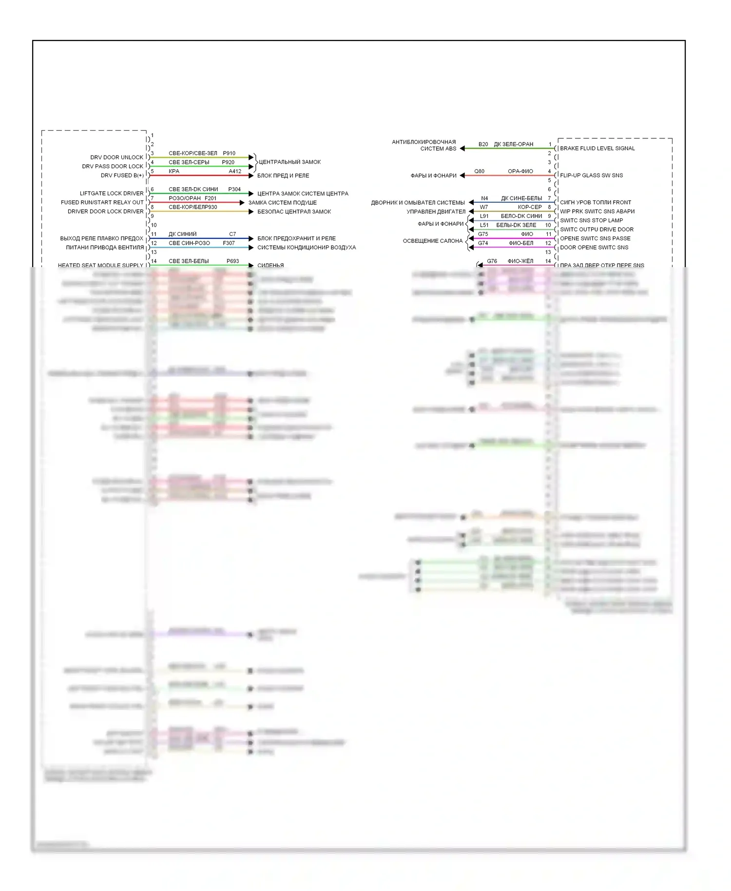 Блоки управления кузовом — Электросхема блоков управления кузовом — Электросхема блоков управления кузовом (2 из 2). Jeep Liberty II (2007-2012)