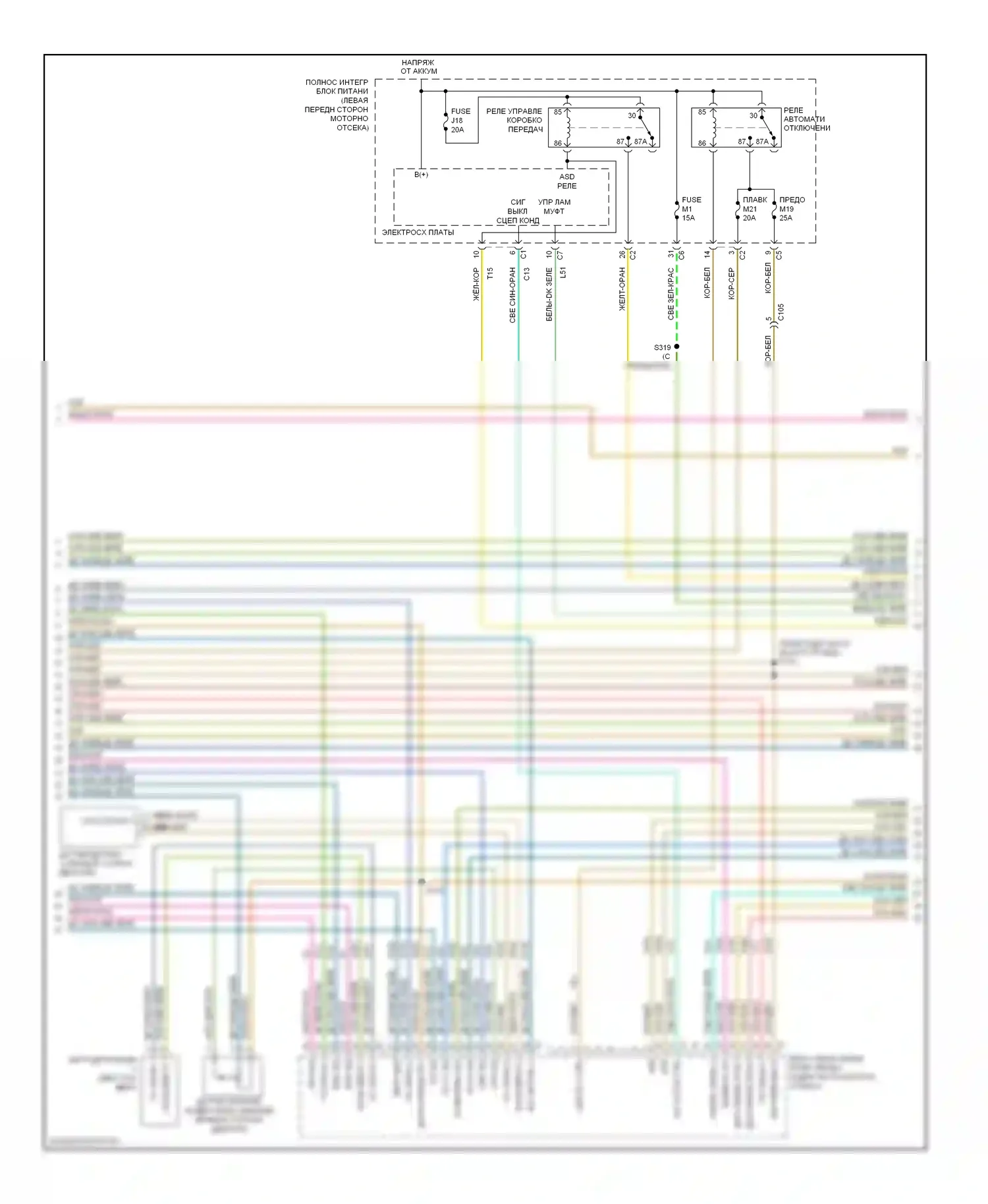Двигатель — Электросхема двигателя 3.7л — Электросхема двигателя 3.7л (3 из 5). Jeep Liberty II (2007-2012)