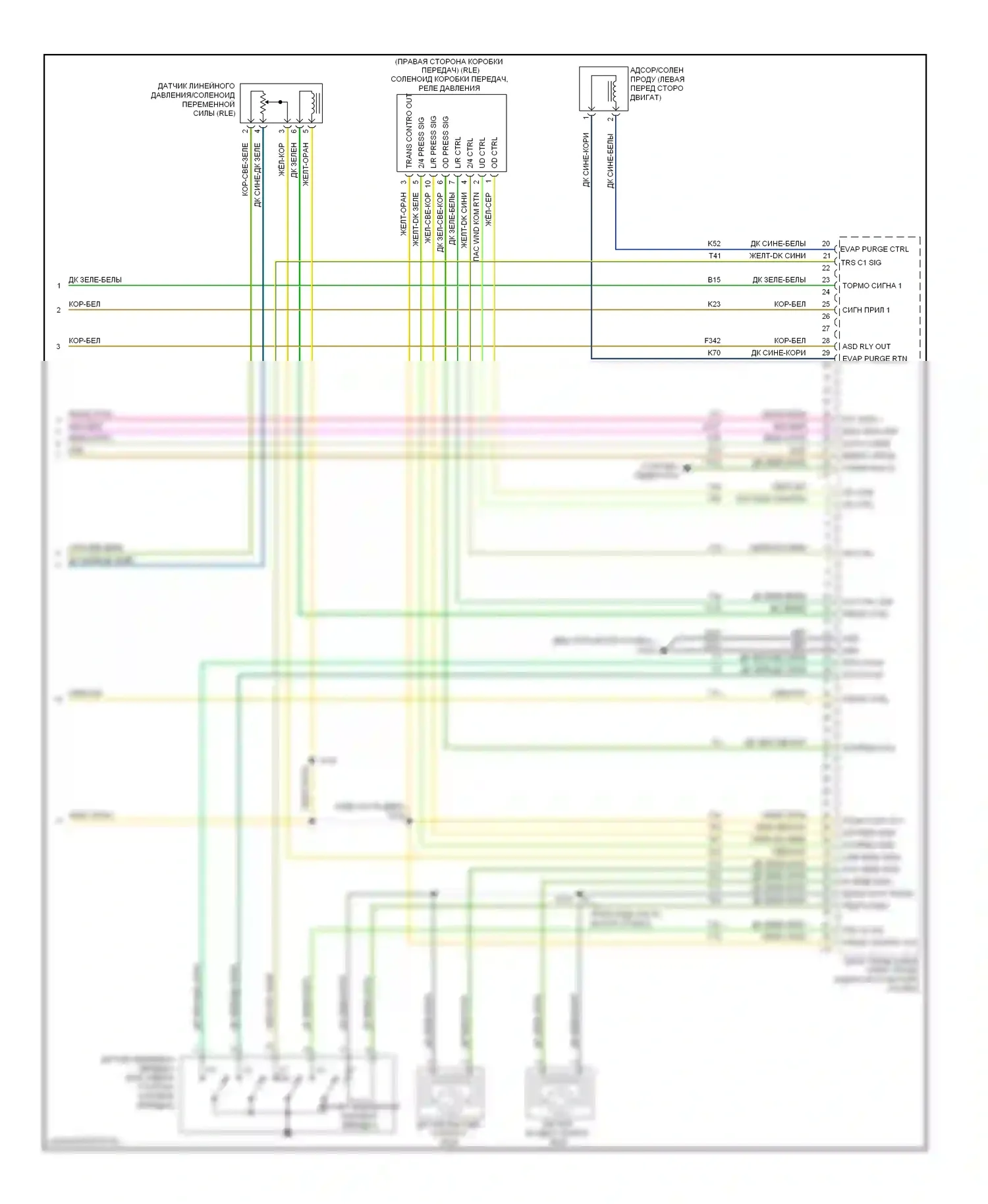 Двигатель — Электросхема двигателя 3.7л — Электросхема двигателя 3.7л (5 из 5). Jeep Liberty II (2007-2012)