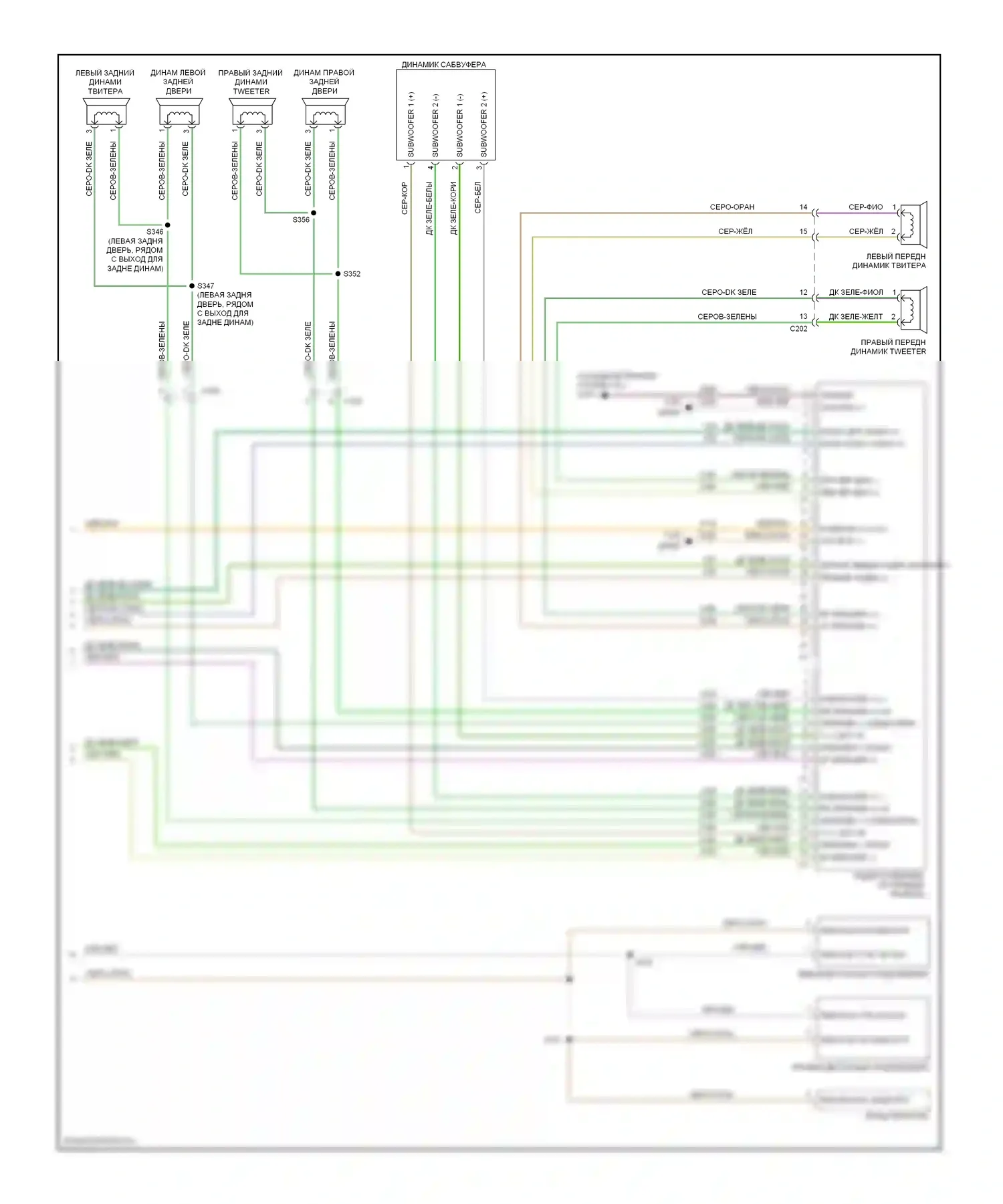 Магнитола — Электросхема магнитолы — Электросхема магнитолы (2 из 2). Jeep Liberty II (2007-2012)