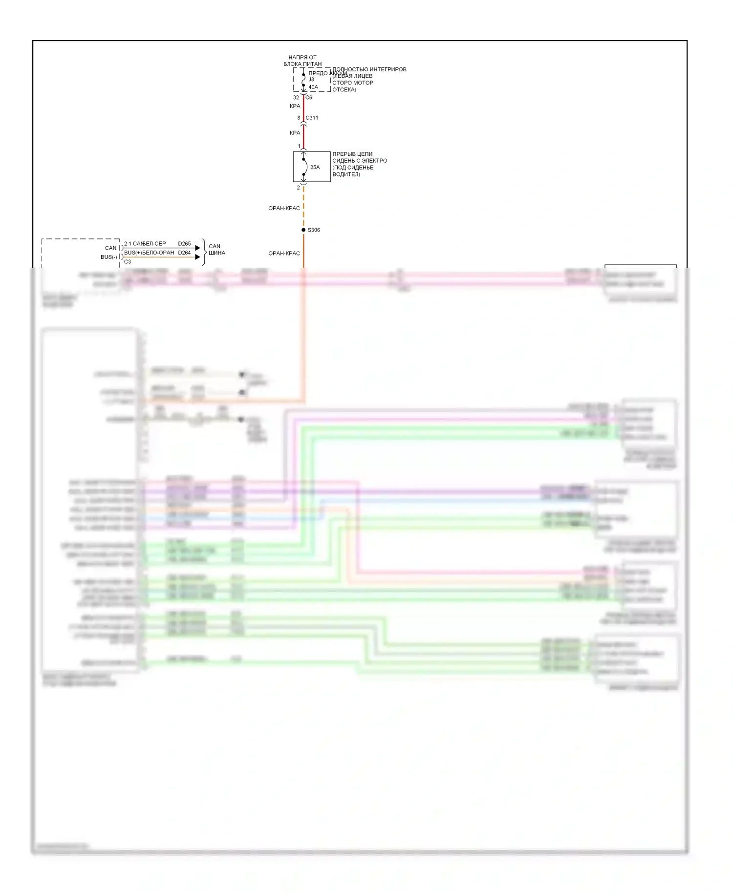 Память — Электросхема систем памяти — Электросхема систем памяти. Jeep Liberty II (2007-2012)