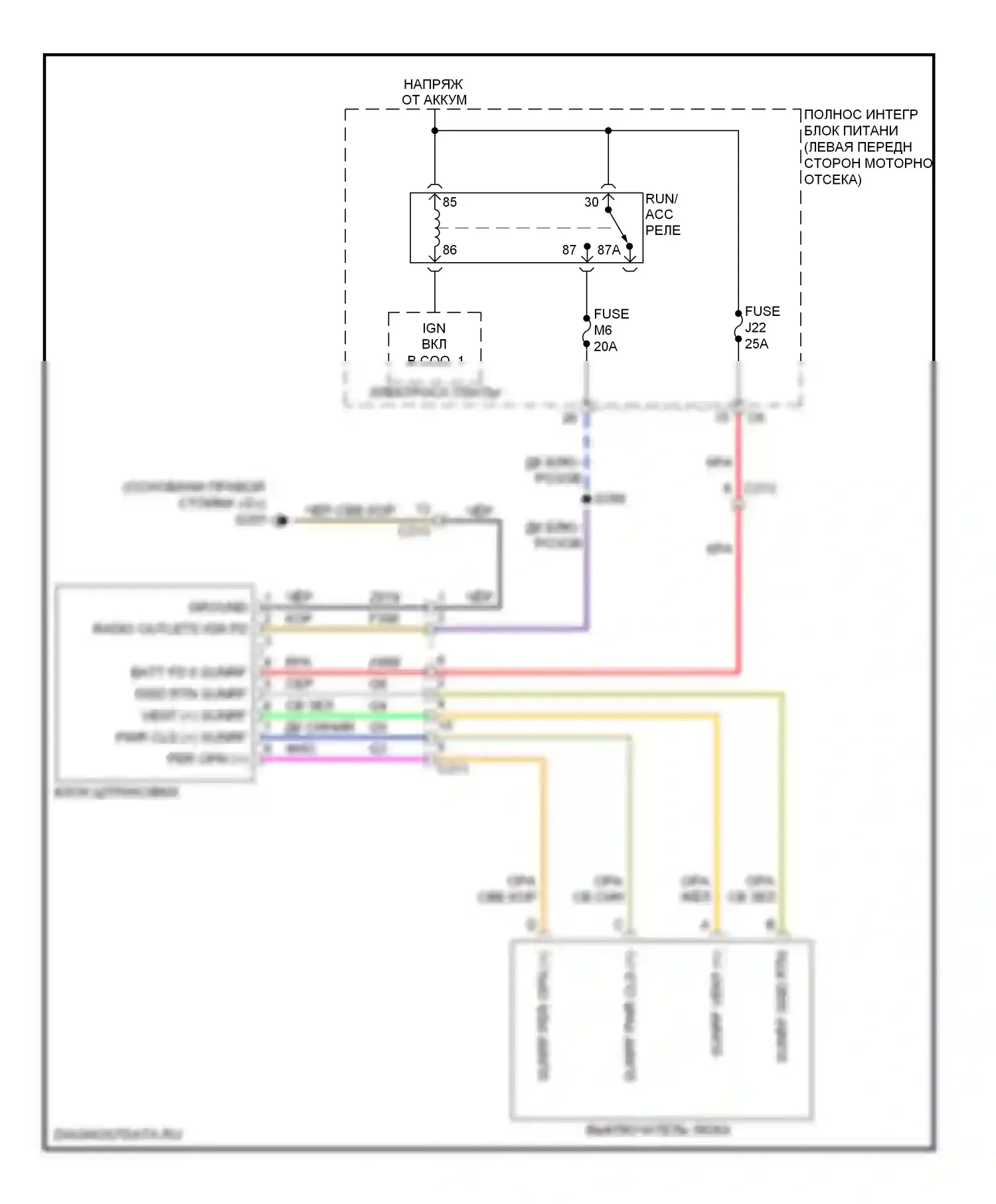 Складная крыша/люк — Электросхема складной крыши/люка — Электросхема складной крыши/люка. Jeep Liberty II (2007-2012)