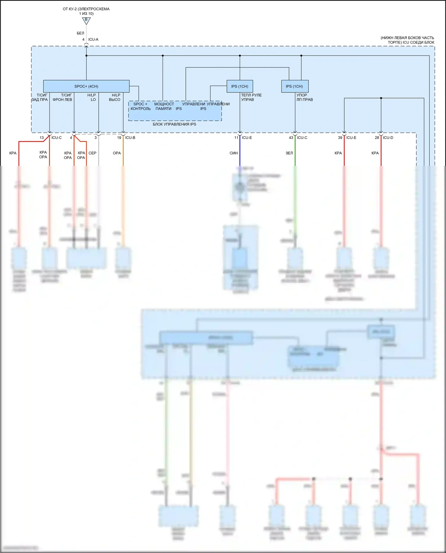Блок предохранителей и реле 1,6л турбо — 1.6л турбо, электросхема блока предохранителей реле — 1.6л турбо, электросхема блока предохранителей реле (4 из 10). Kia Forte III рестайлинг (2021-2024)