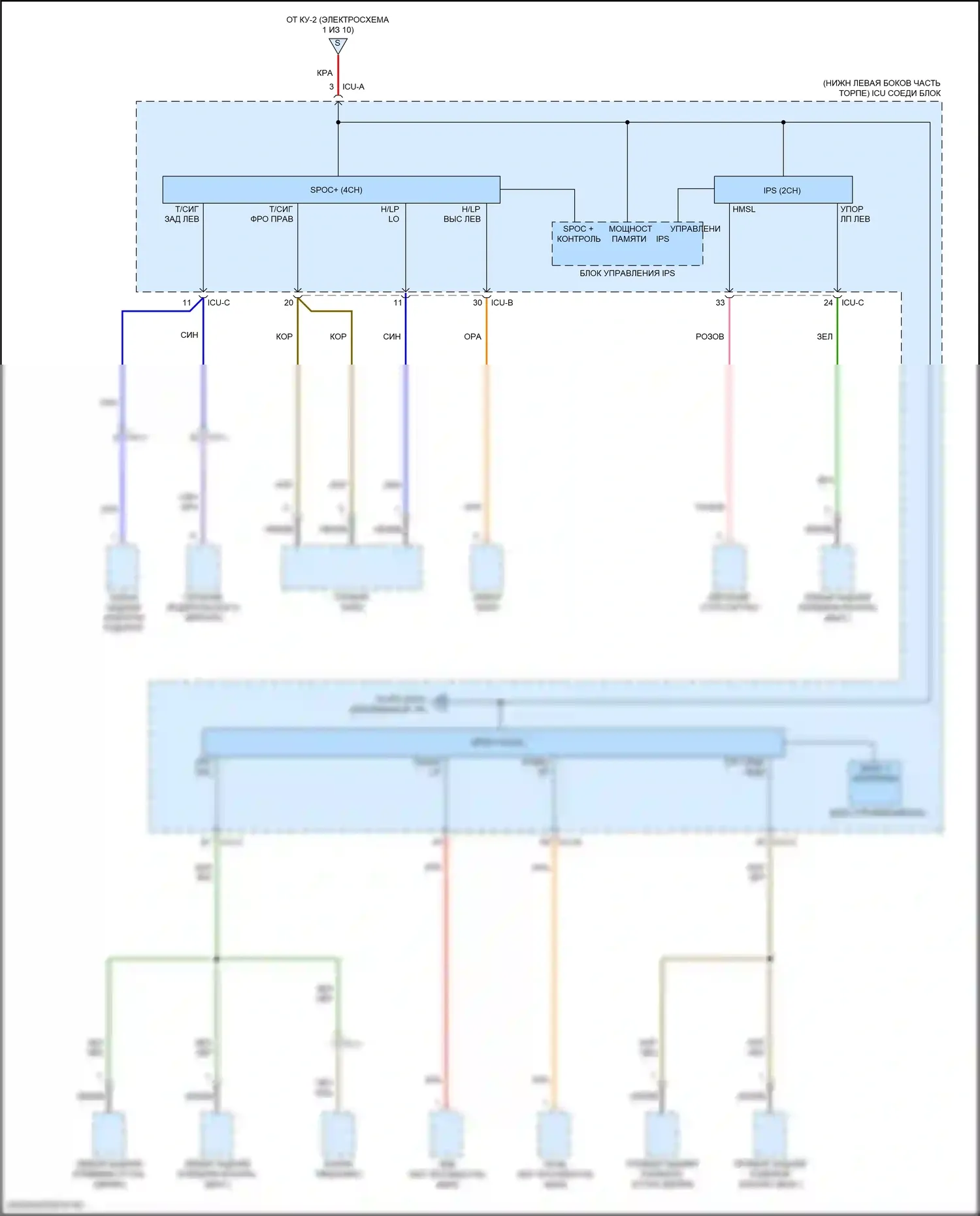 Блок предохранителей и реле 1,6л турбо — 1.6л турбо, электросхема блока предохранителей реле — 1.6л турбо, электросхема блока предохранителей реле (5 из 10). Kia Forte III рестайлинг (2021-2024)