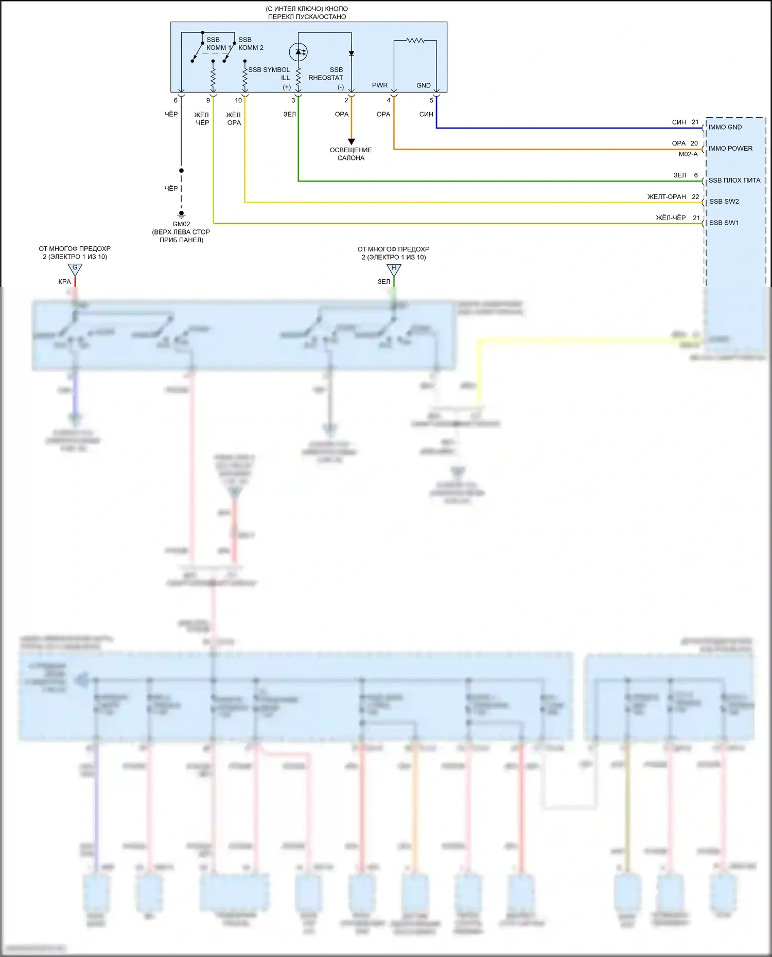 Блок предохранителей и реле 2.0л — 2.0л, электросхема блока предохранителей реле — 2.0л, электросхема блока предохранителей реле (6 из 10). Kia Forte III рестайлинг (2021-2024)