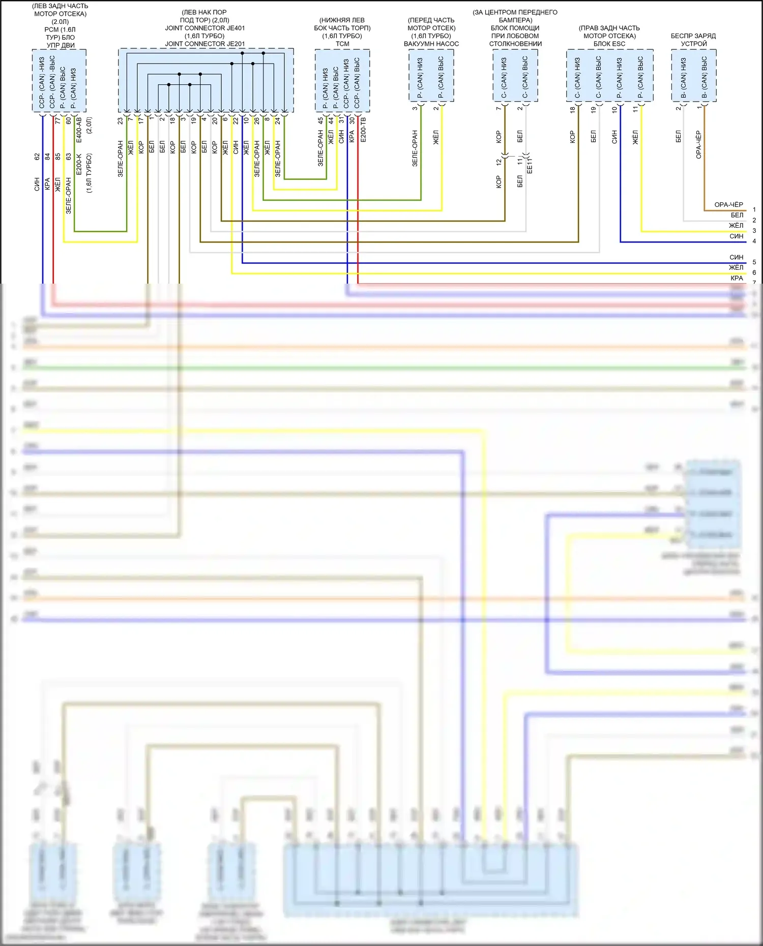 Can шина — Can шина электросхема — Can шина электросхема (2 из 3). Kia Forte III рестайлинг (2021-2024)