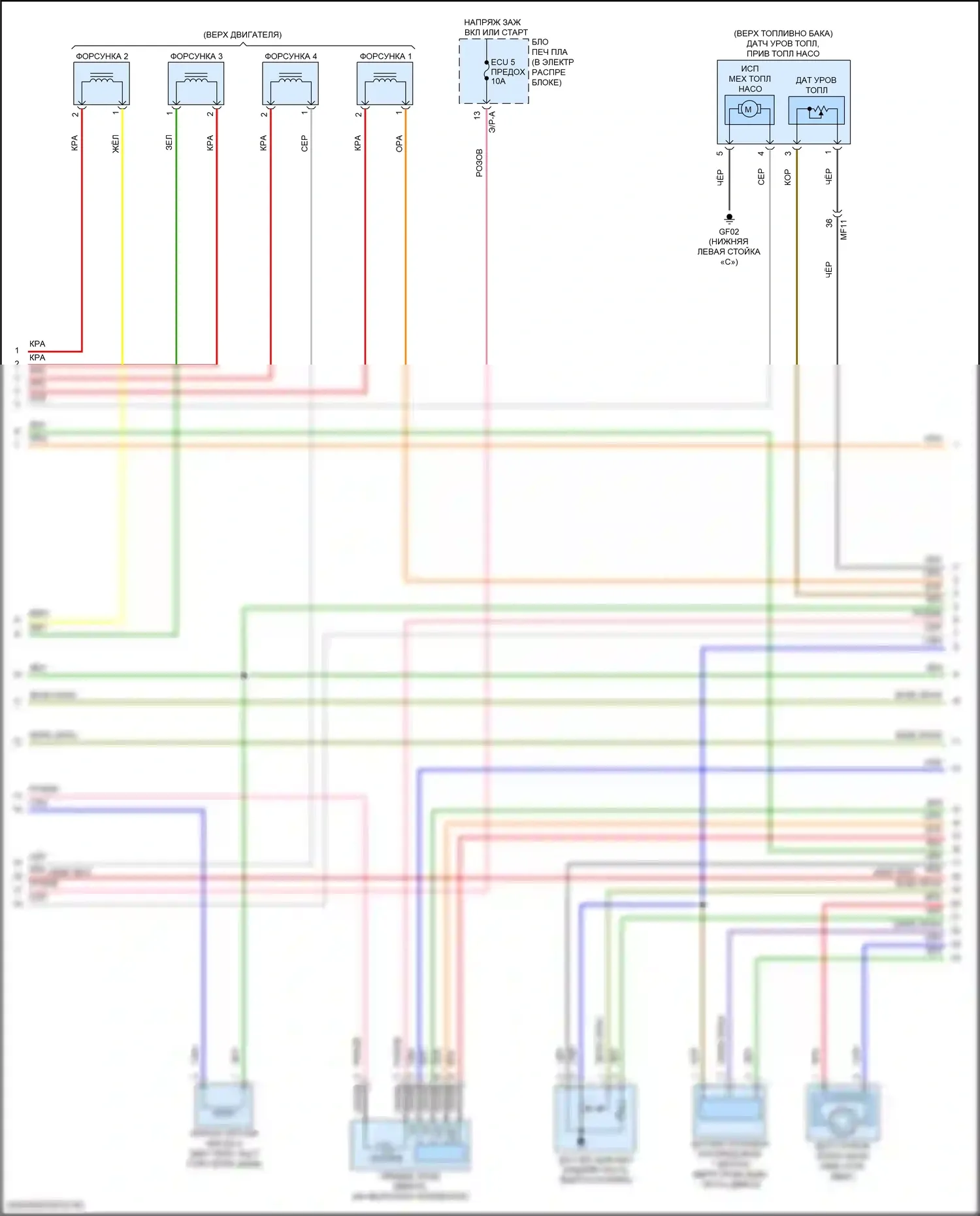 Двигатель — Электросхема двигателя 2.0l — Электросхема двигателя 2.0l (2 из 7). Kia Forte III рестайлинг (2021-2024)