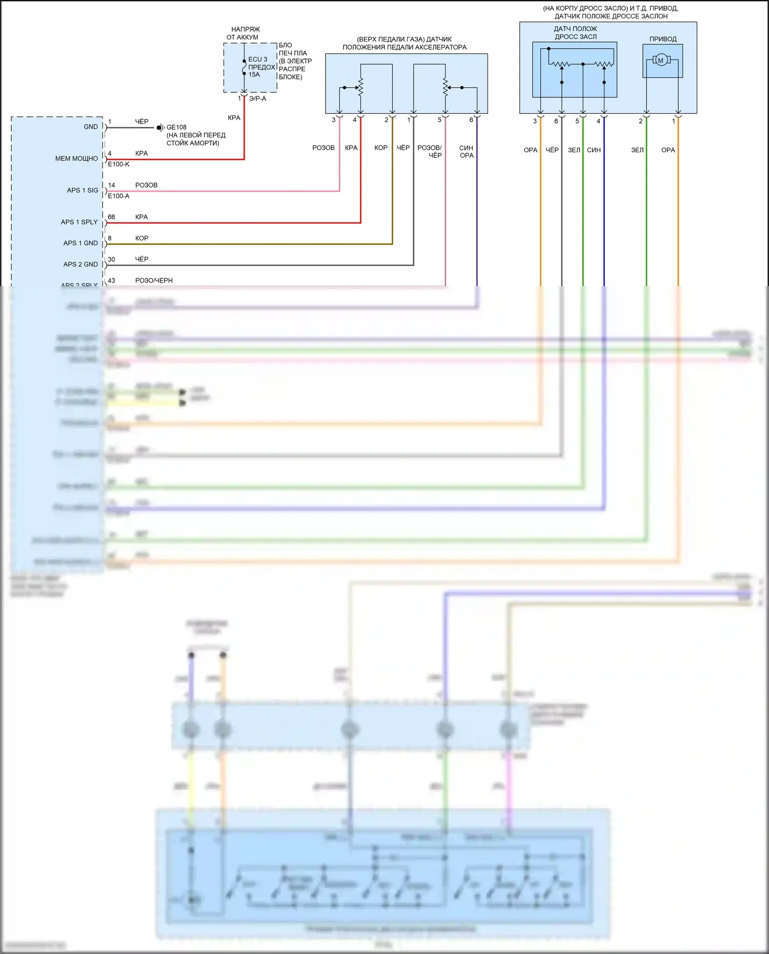 Круиз-контроль 1.6л турбо — 1,6л турбо, электросхема круиз-контроля — 1,6л турбо, электросхема круиз-контроля (1 из 3). Kia Forte III рестайлинг (2021-2024)