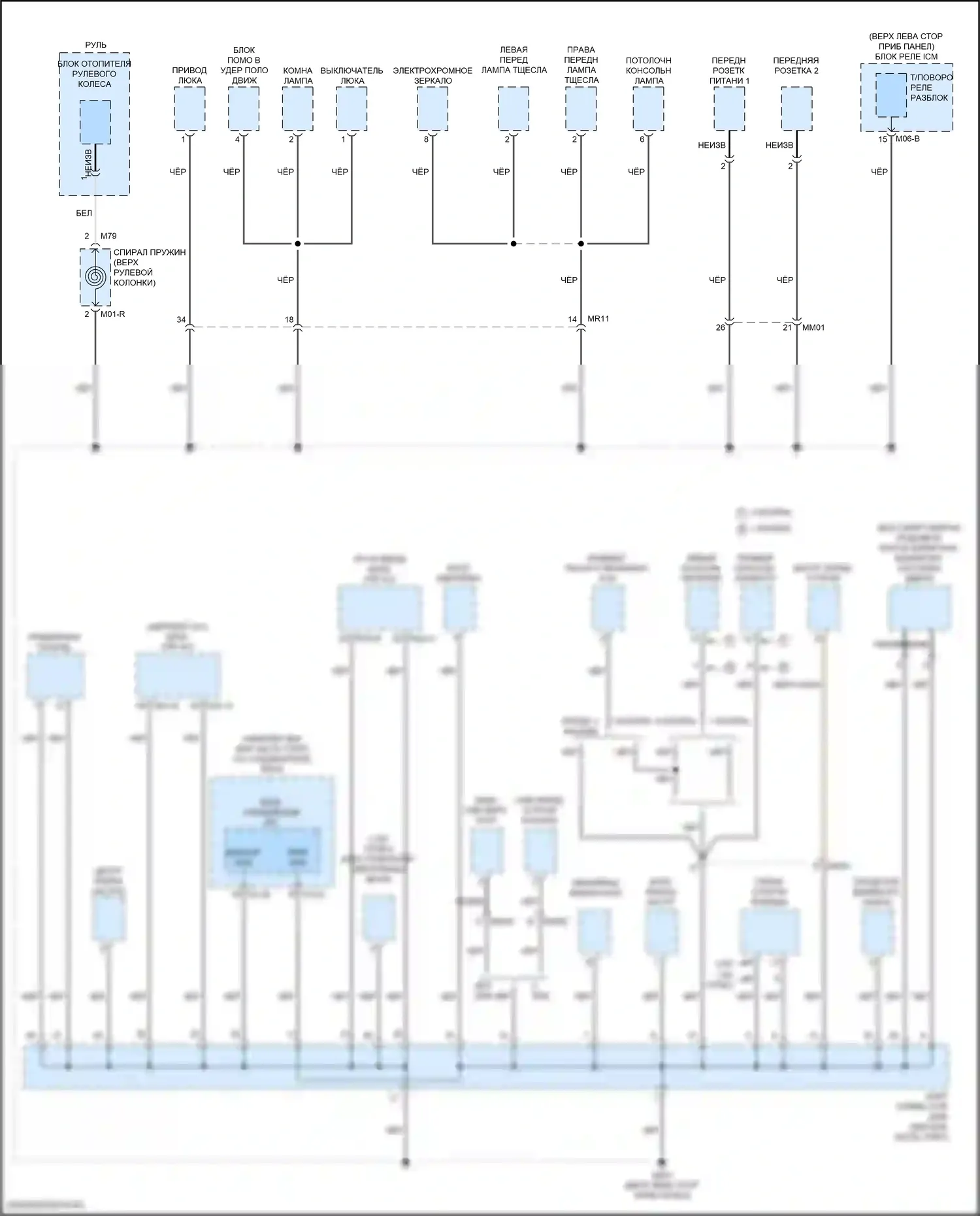Точки подключения масс — Электросхема точек подключения масс — Электросхема точек подключения масс (1 из 5). Kia Forte III рестайлинг (2021-2024)