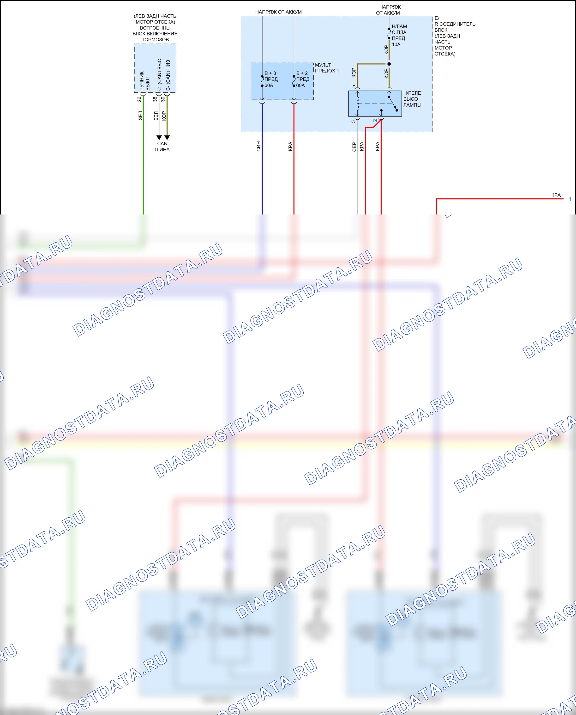 Фары — Электросхема автоламп — Электросхема автоламп (2 из 3). Kia Niro I (2016-2019)