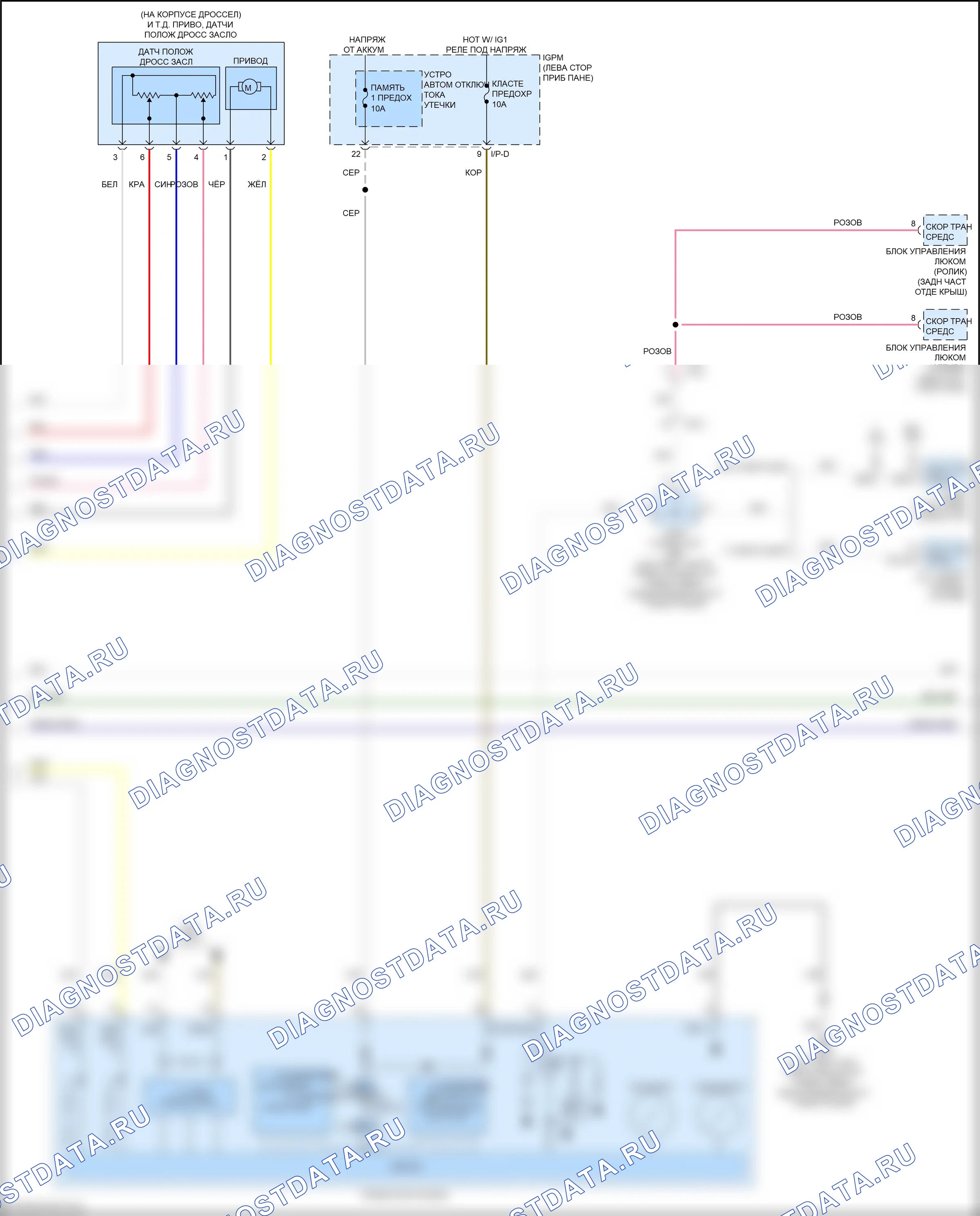 Круиз-контроль — Электросхема круиз-контроля, гибридная — Электросхема круиз-контроля, гибридная (2 из 3). Kia Optima IV (2015-2018)