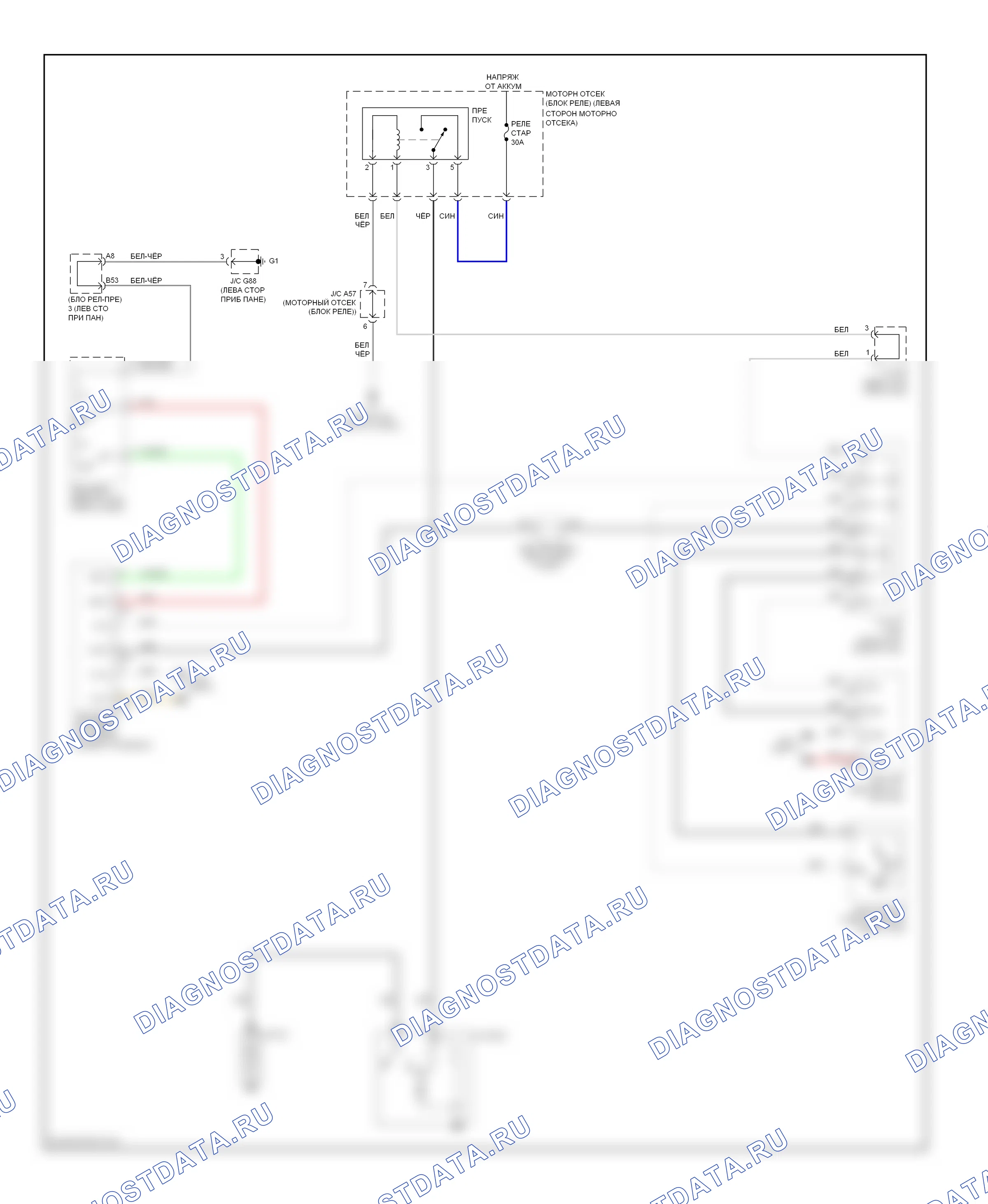 Стартер/генератор — Электросхема стартера — Электросхема стартера. Lexus GX J150 (2009-2013)