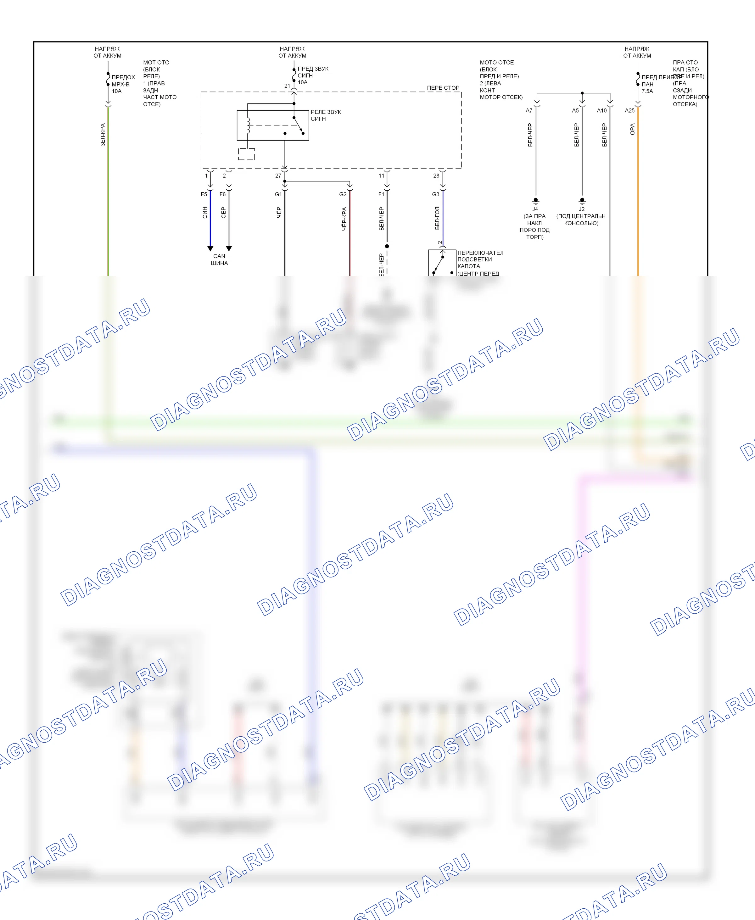 Центральный замок — Электросхема центрального замка — Электросхема центрального замка (4 из 7). Lexus IS III (2013-2016)