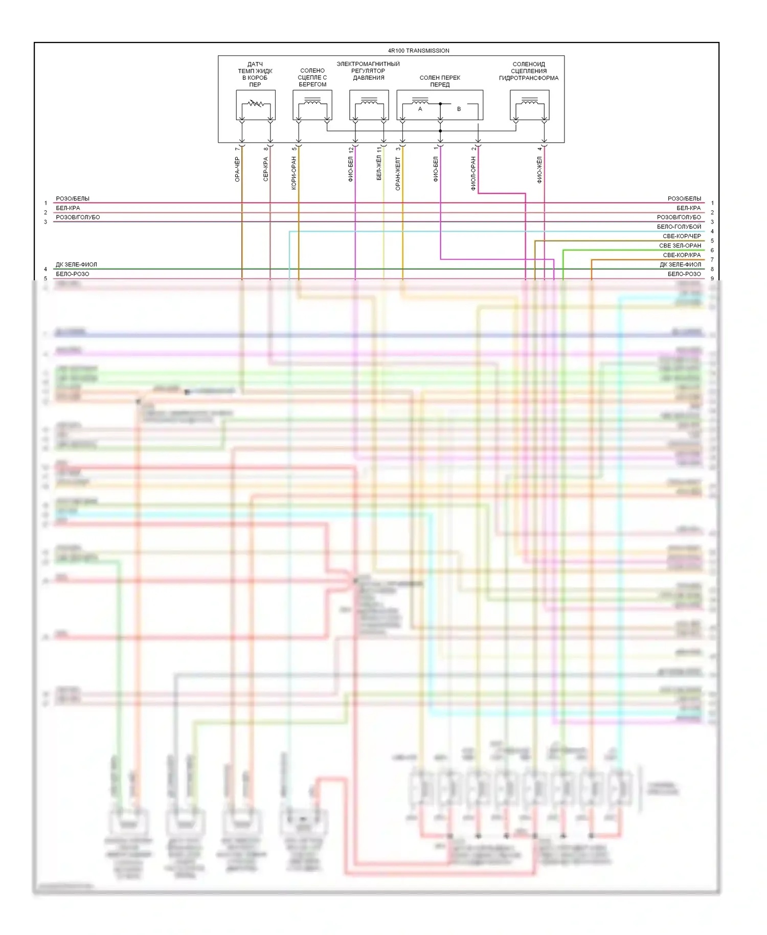 Двигатель — Электросхема двигателя 5.4l — Электросхема двигателя 5.4l (3 из 4). Lincoln Navigator II (2002-2006)