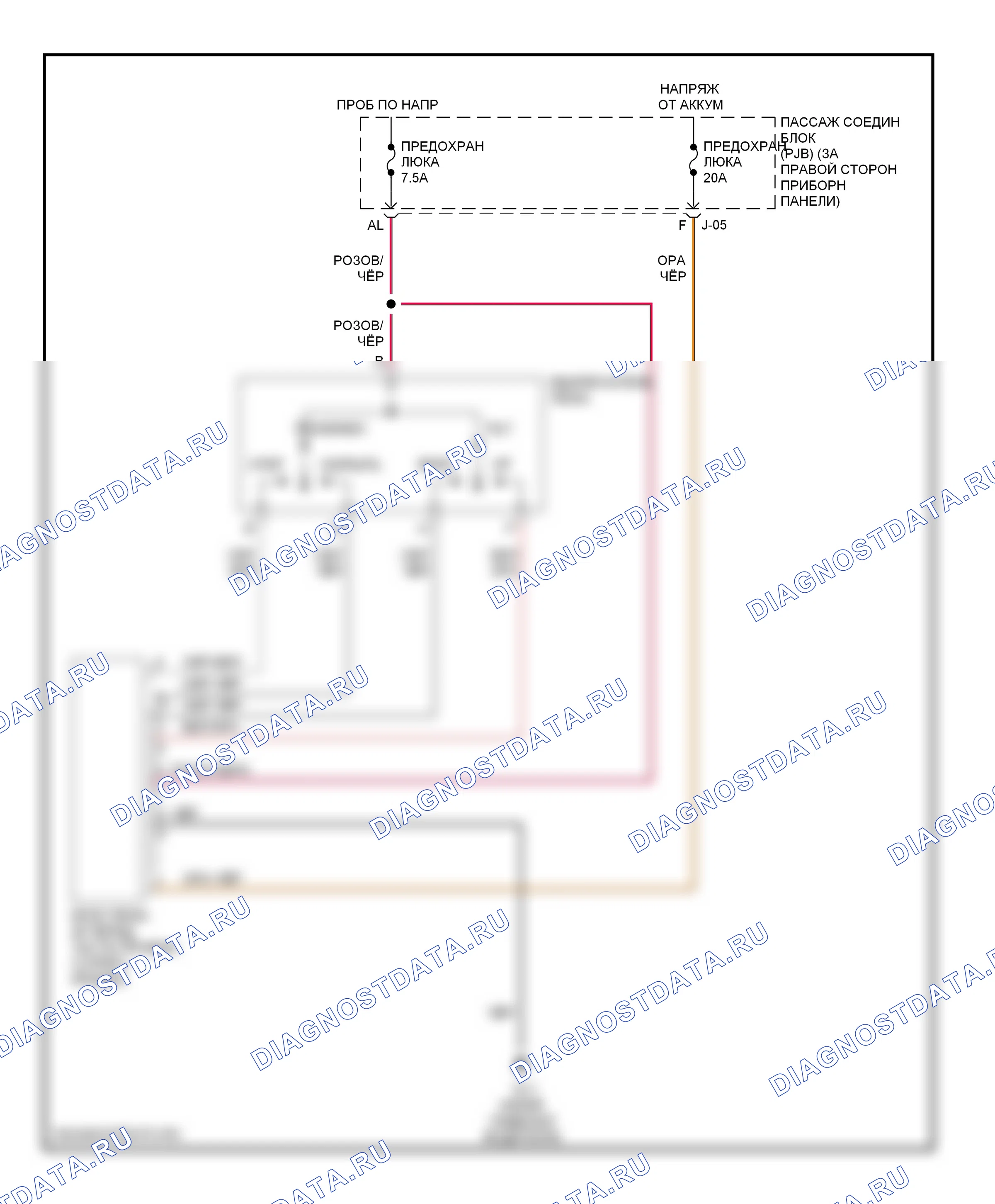 Складная крыша/люк — Электросхема складной крыши/люка — Электросхема складной крыши/люка. Mazda 3 BL (2008-2011)