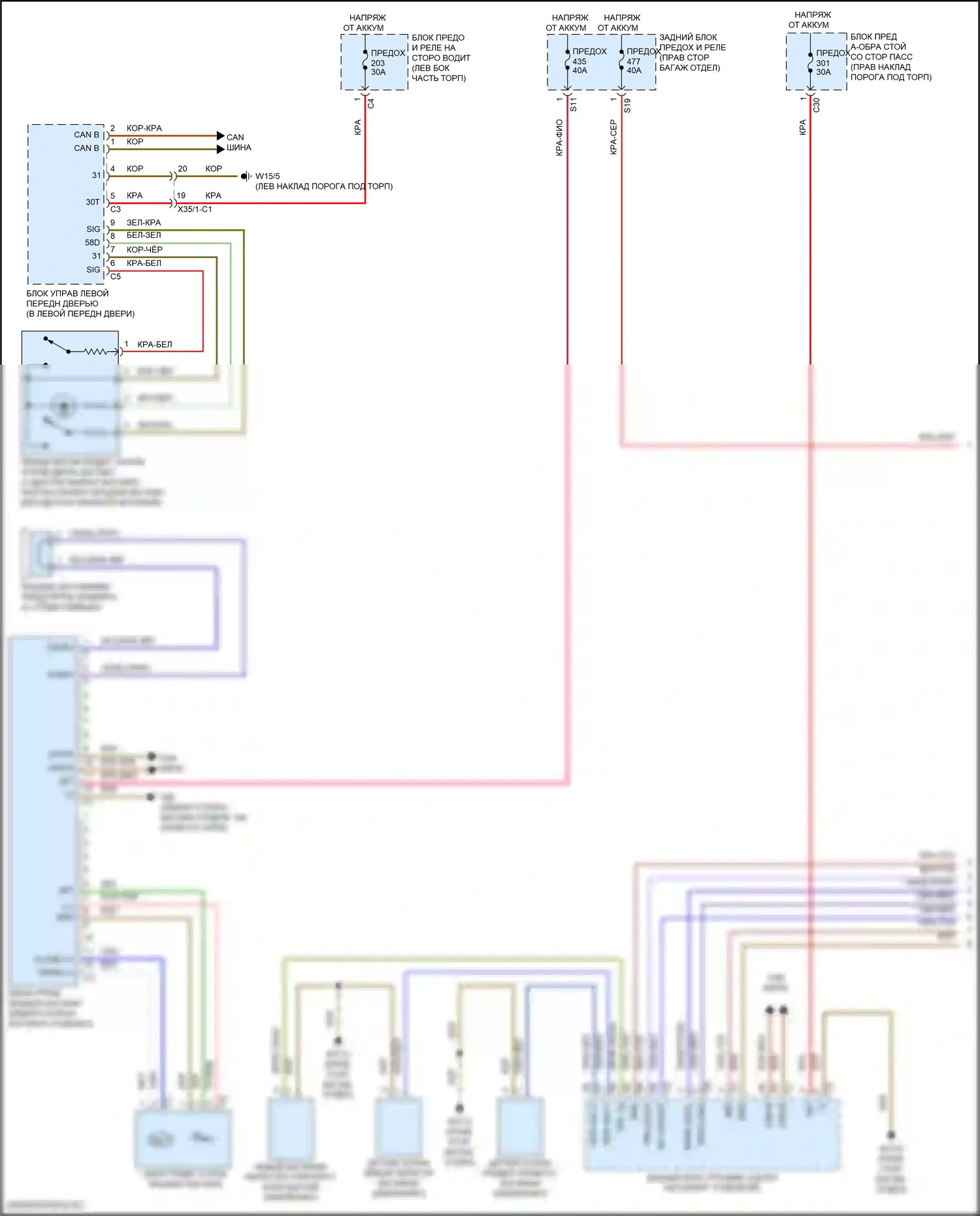 Багажник, задняя дверь, лючок топливного бака — Электропривод багажника электросхема, купе — Электропривод багажника электросхема, купе (1 из 2). Mercedes-Benz E-класс All-Terrain S213 рестайлинг (2020-2024)