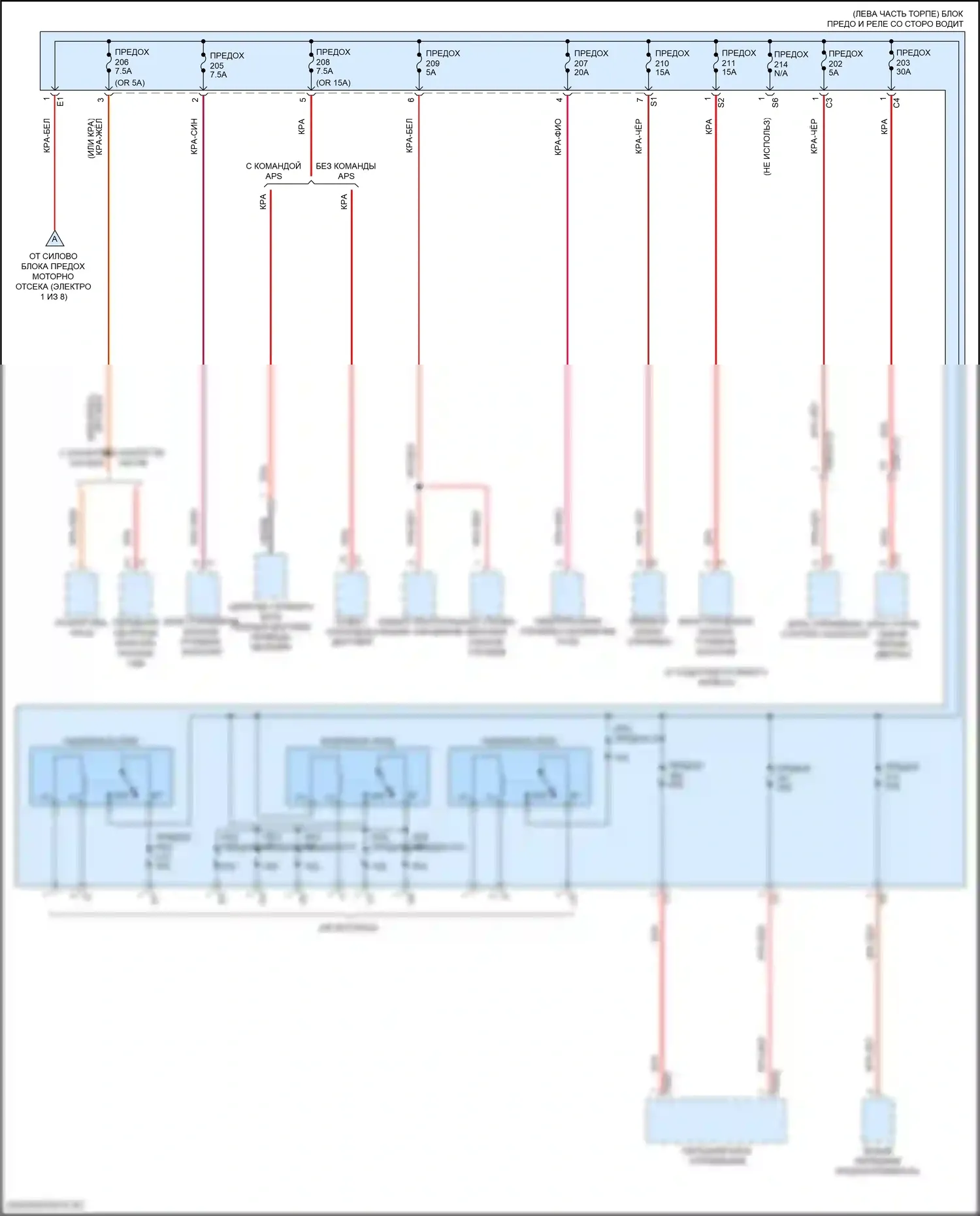Блок предохранителей и реле — Электросхема блока предохранителей реле, кабриолет — Электросхема блока предохранителей реле, кабриолет (2 из 8). Mercedes-Benz E-класс All-Terrain S213 рестайлинг (2020-2024)