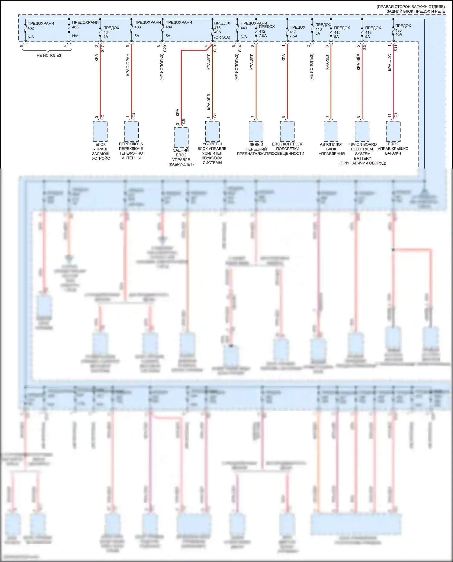 Блок предохранителей и реле — Электросхема блока предохранителей реле, купе — Электросхема блока предохранителей реле, купе (4 из 8). Mercedes-Benz E-класс All-Terrain S213 рестайлинг (2020-2024)