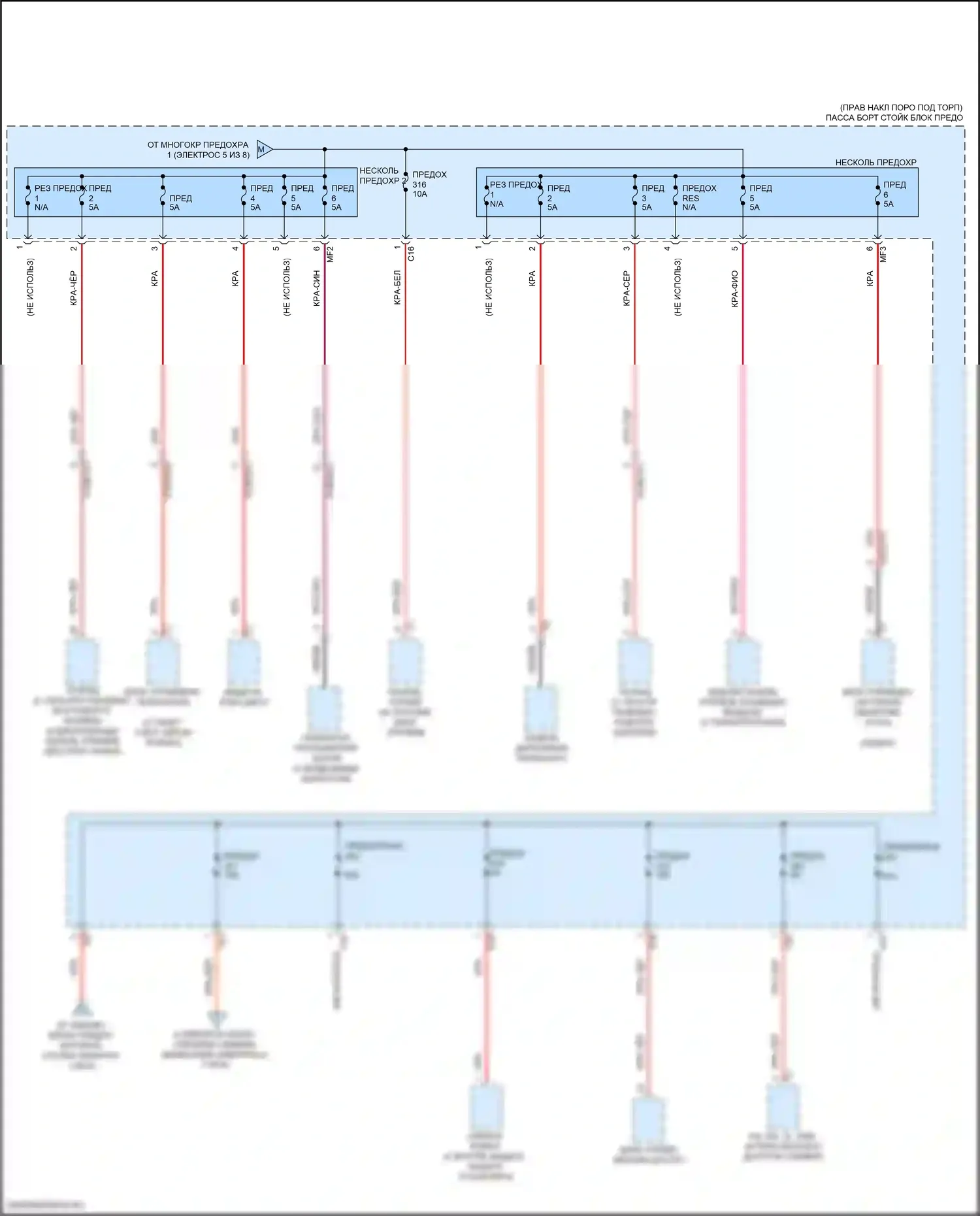 Блок предохранителей и реле — Электросхема блока предохранителей реле, седан — Электросхема блока предохранителей реле, седан (6 из 8). Mercedes-Benz E-класс All-Terrain S213 рестайлинг (2020-2024)