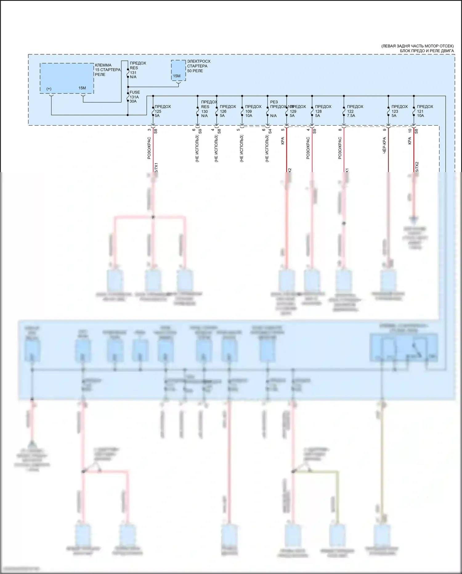 Блок предохранителей и реле — Электросхема блока предохранителей реле, седан — Электросхема блока предохранителей реле, седан (8 из 8). Mercedes-Benz E-класс All-Terrain S213 рестайлинг (2020-2024)