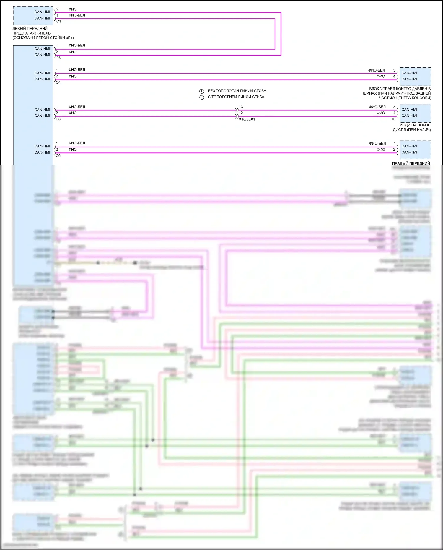Can шина — Электросхема шины высокого/низкого уровня, вагон — Электросхема шины высокого/низкого уровня, вагон (1 из 7). Mercedes-Benz E-класс All-Terrain S213 рестайлинг (2020-2024)