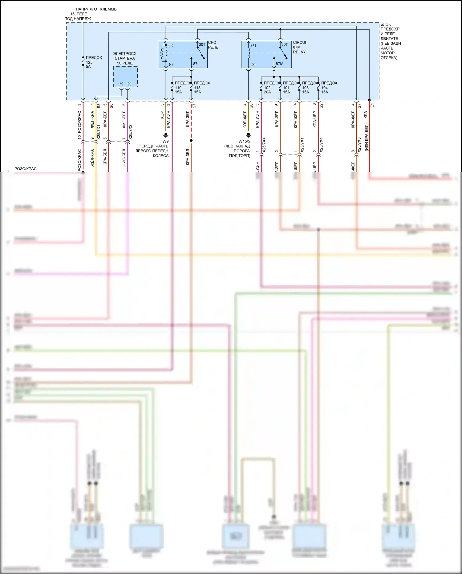 Двигатель — Электросхема двигателя 2.0л турбо — Электросхема двигателя 2.0л турбо (3 из 8). Mercedes-Benz E-класс All-Terrain S213 рестайлинг (2020-2024)