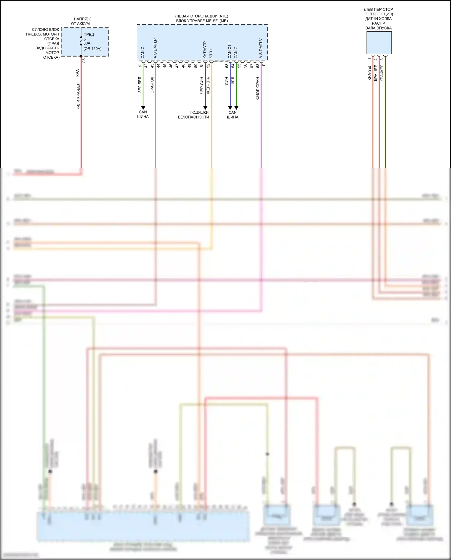 Двигатель — Электросхема двигателя 2.0л турбо — Электросхема двигателя 2.0л турбо (4 из 8). Mercedes-Benz E-класс All-Terrain S213 рестайлинг (2020-2024)