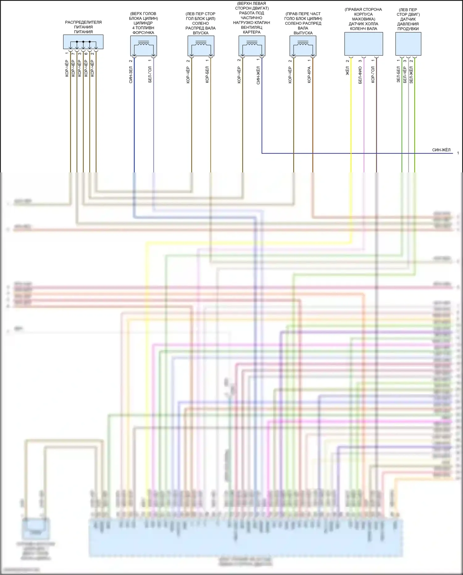 Двигатель — Электросхема двигателя 2.0л турбо — Электросхема двигателя 2.0л турбо (5 из 8). Mercedes-Benz E-класс All-Terrain S213 рестайлинг (2020-2024)