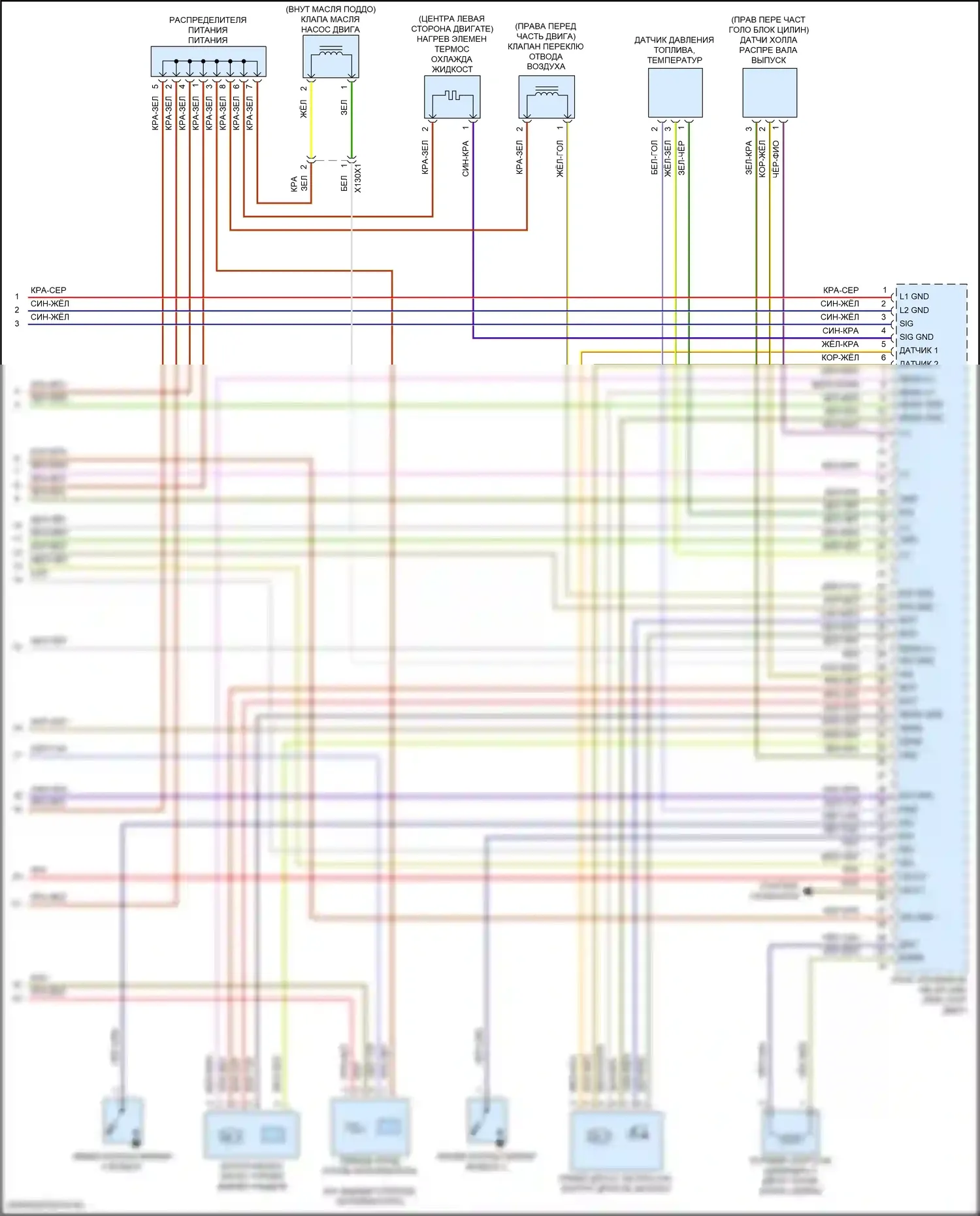 Двигатель — Электросхема двигателя 2.0л турбо — Электросхема двигателя 2.0л турбо (8 из 8). Mercedes-Benz E-класс All-Terrain S213 рестайлинг (2020-2024)