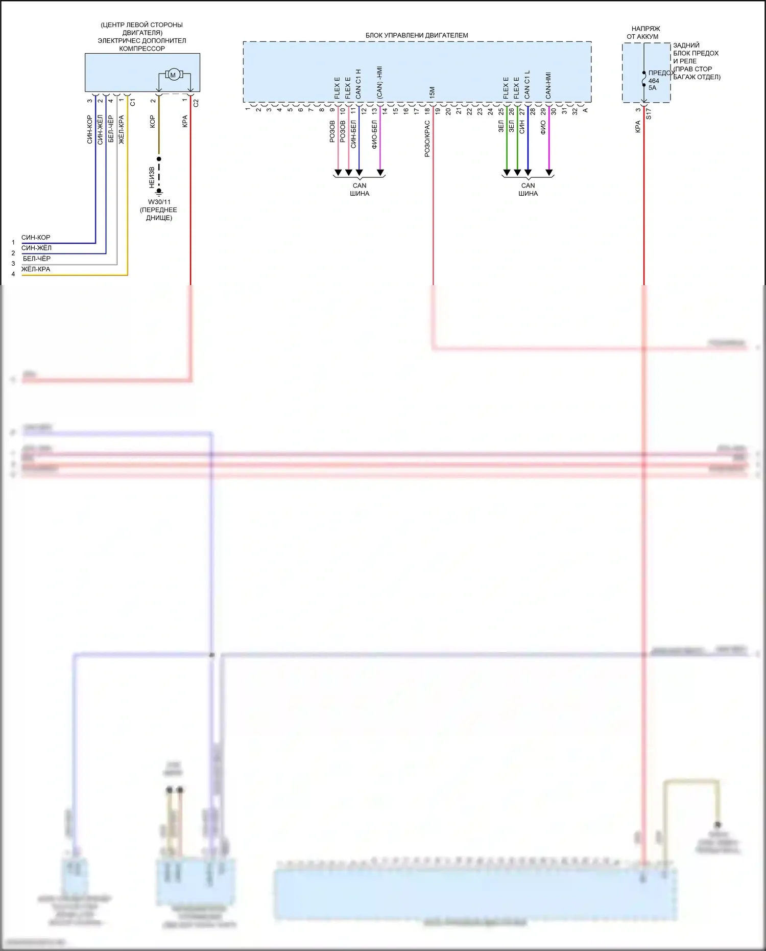 Двигатель — Электросхема двигателя 3.0l turbo hybrid — Электросхема двигателя 3.0l turbo hybrid (9 из 10). Mercedes-Benz E-класс All-Terrain S213 рестайлинг (2020-2024)