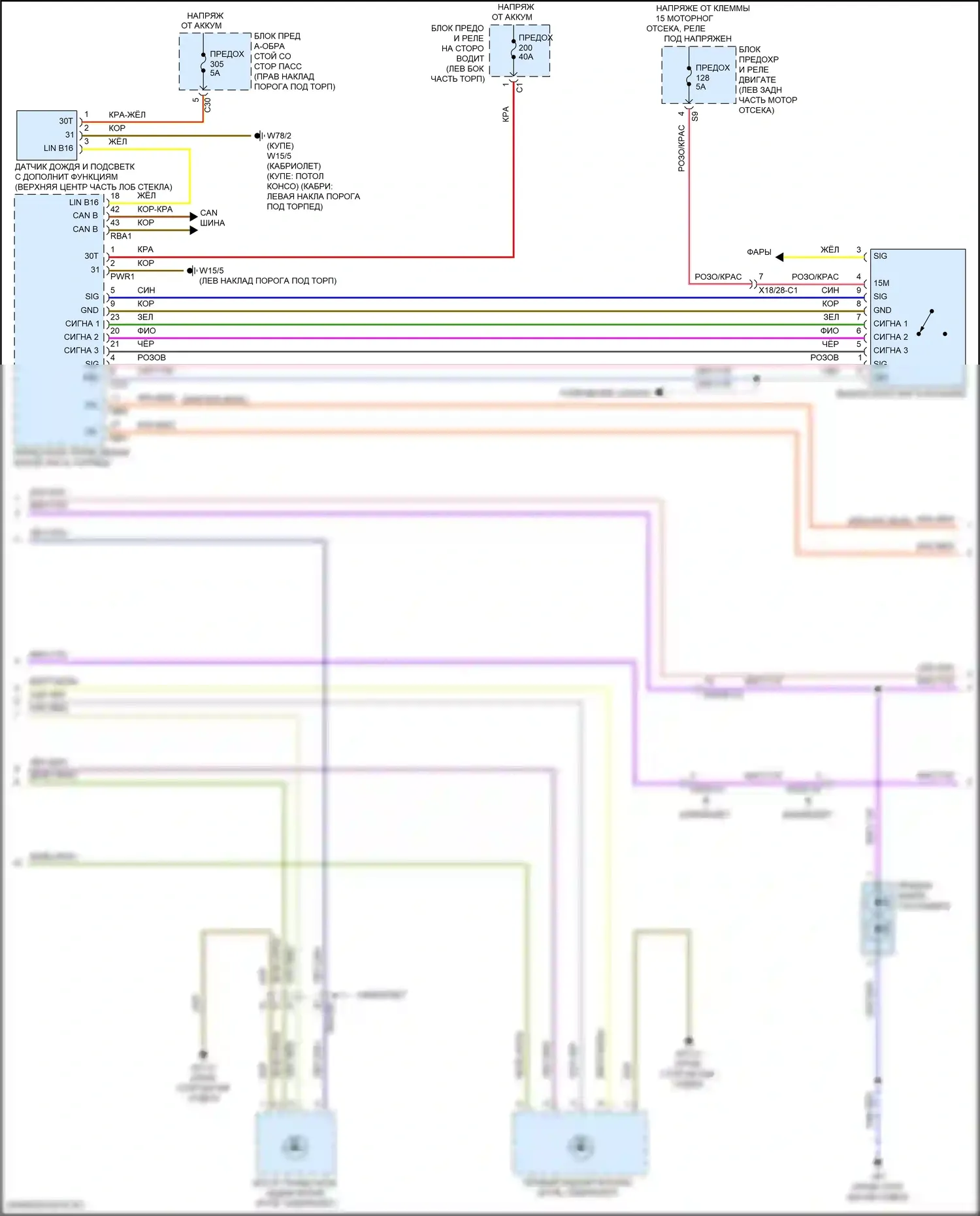 Фары и фонари — Электросхема фар и фонарей, купе со светодиодными фарами — Электросхема фар и фонарей, купе со светодиодными фарами (2 из 4). Mercedes-Benz E-класс All-Terrain S213 рестайлинг (2020-2024)
