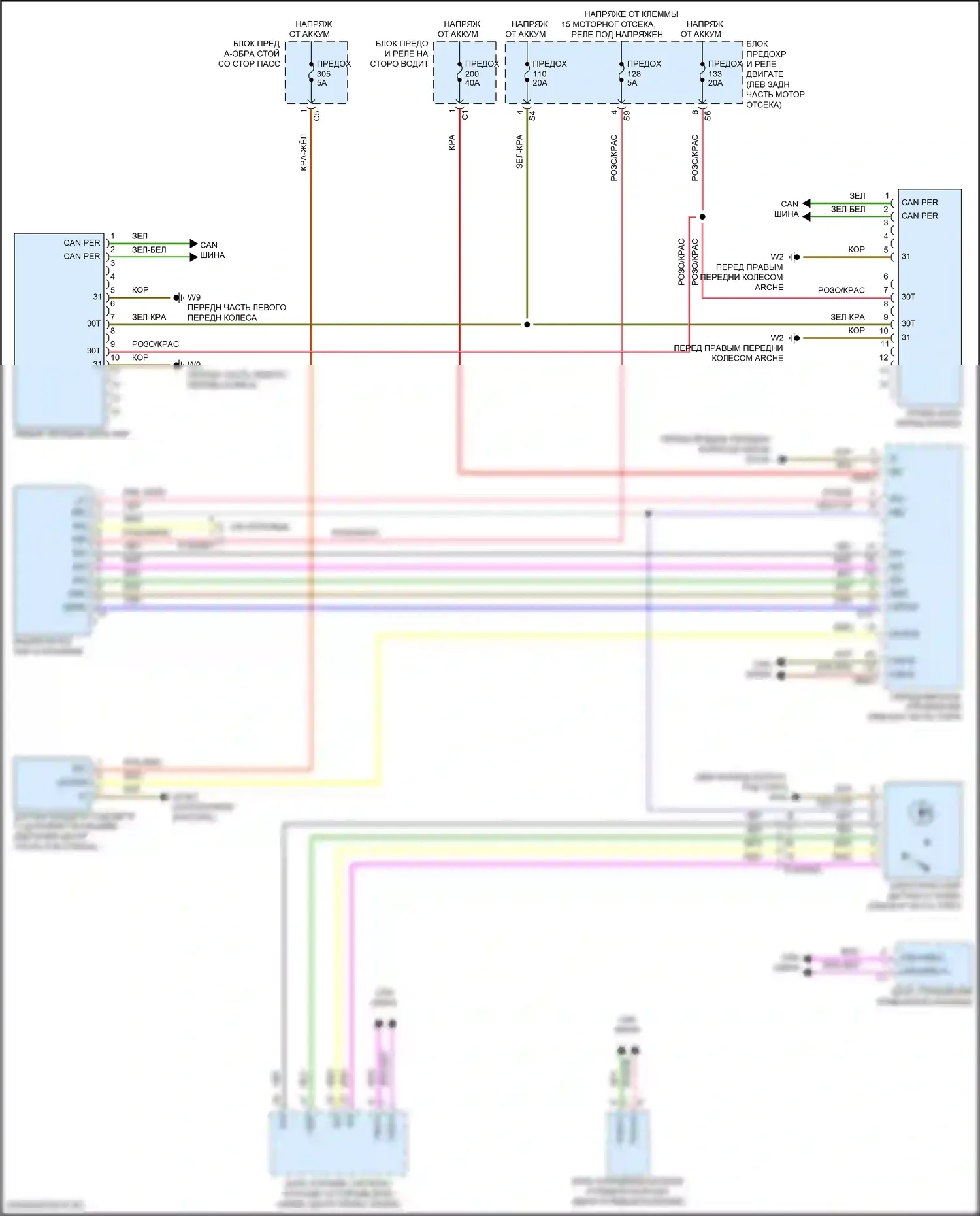 Фары — Электросхема фар, с адаптивными светодиодными фарами — Электросхема фар, с адаптивными светодиодными фарами. Mercedes-Benz E-класс All-Terrain S213 рестайлинг (2020-2024)