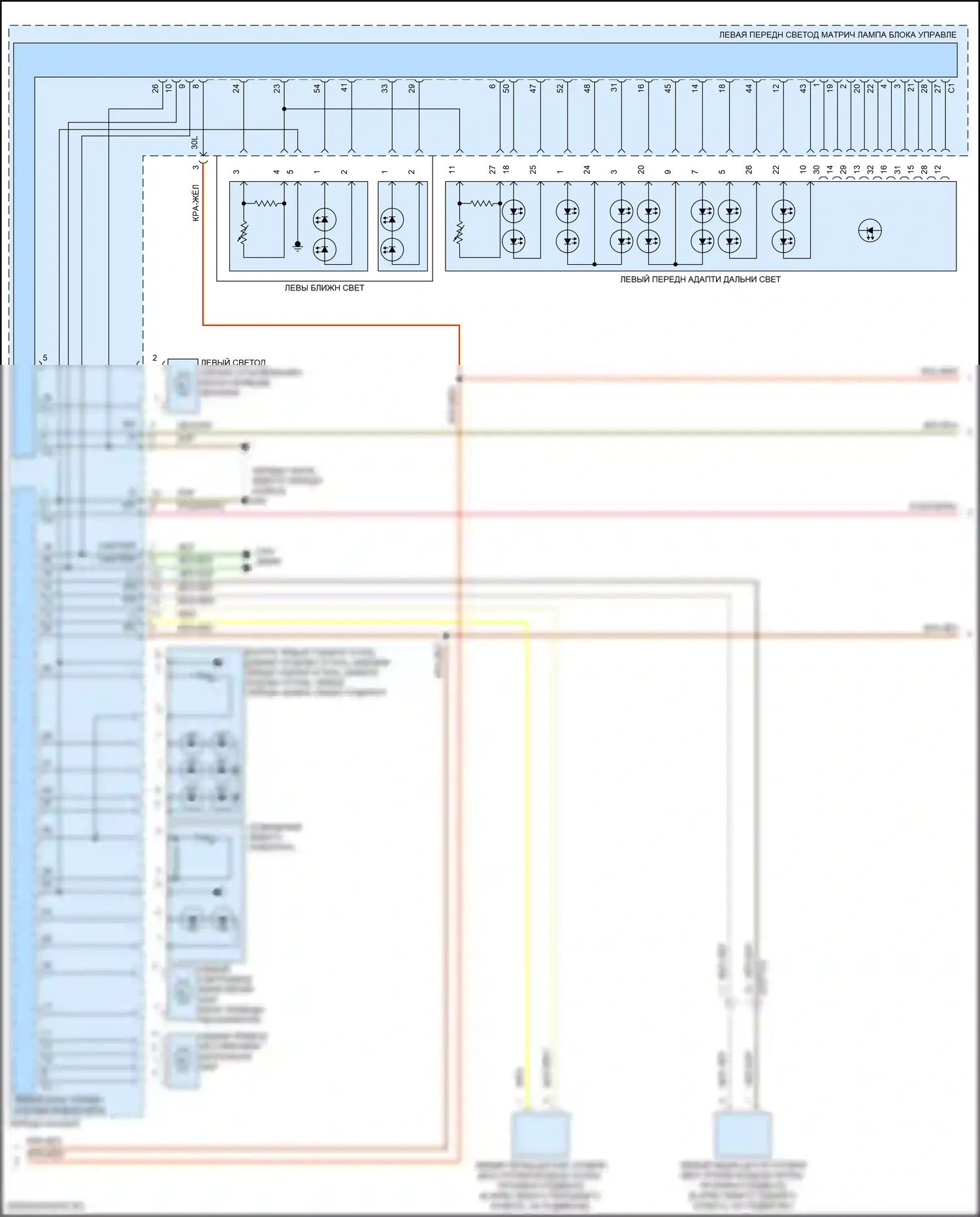 Фары — Электросхема фар, с динамическими светодиодными фарами — Электросхема фар, с динамическими светодиодными фарами (2 из 3). Mercedes-Benz E-класс All-Terrain S213 рестайлинг (2020-2024)