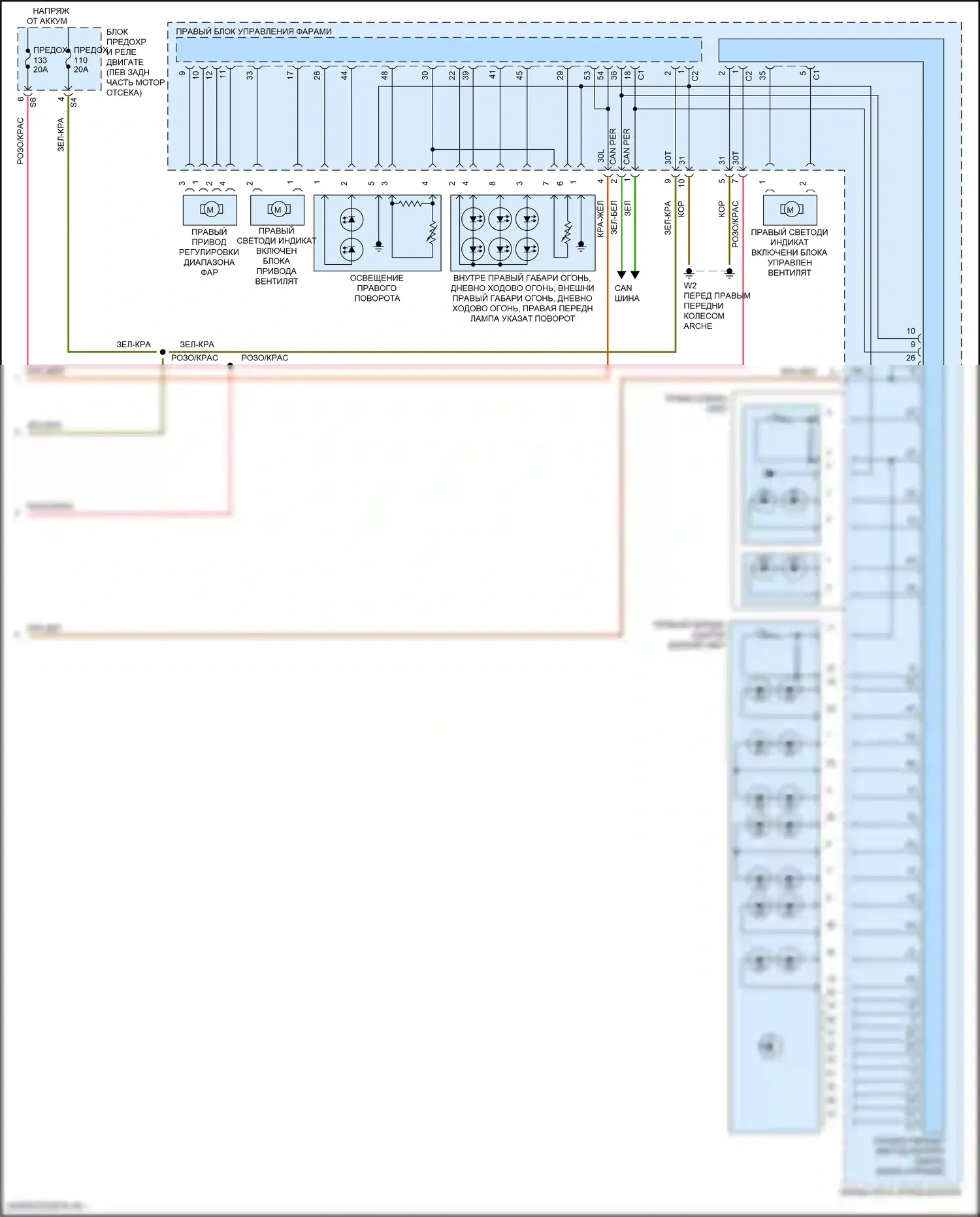 Фары — Электросхема фар, с динамическими светодиодными фарами — Электросхема фар, с динамическими светодиодными фарами (3 из 3). Mercedes-Benz E-класс All-Terrain S213 рестайлинг (2020-2024)