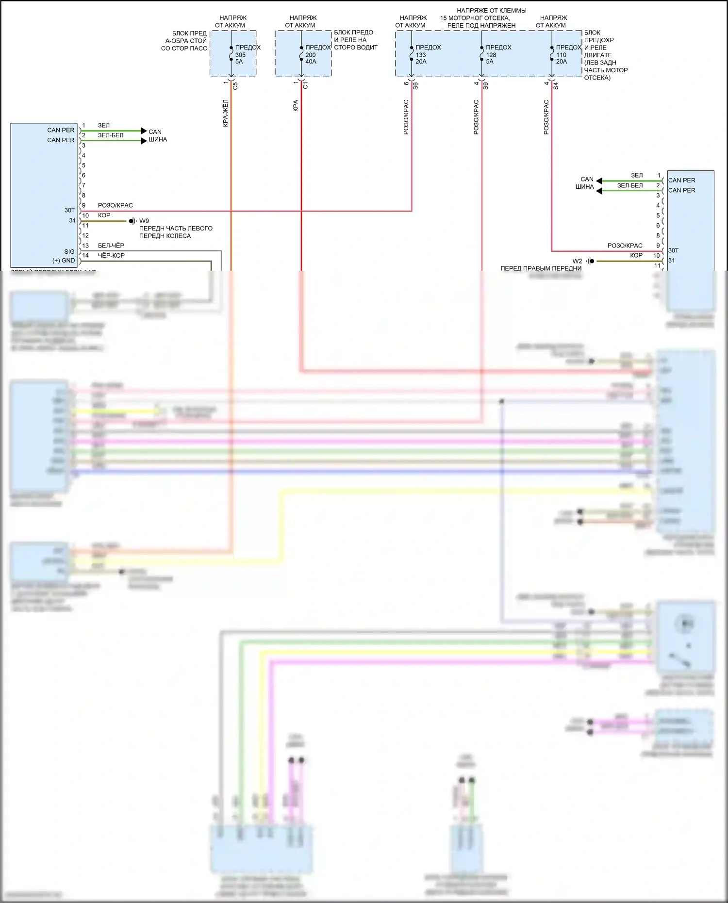 Фары — Электросхема фар, со статическими светодиодными фарами — Электросхема фар, со статическими светодиодными фарами. Mercedes-Benz E-класс All-Terrain S213 рестайлинг (2020-2024)