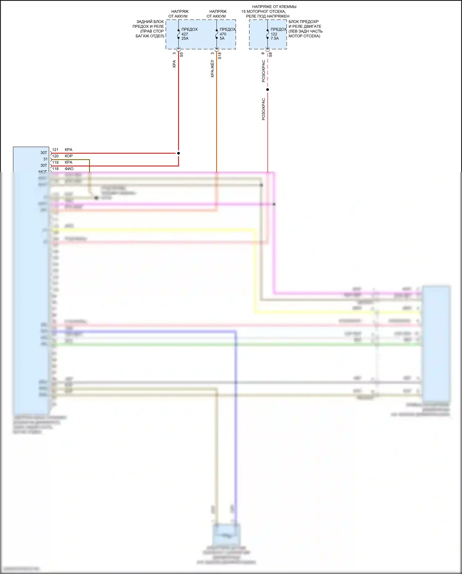 Коробка передач — Электросхема блокировки дифференциала — Электросхема блокировки дифференциала. Mercedes-Benz E-класс All-Terrain S213 рестайлинг (2020-2024)