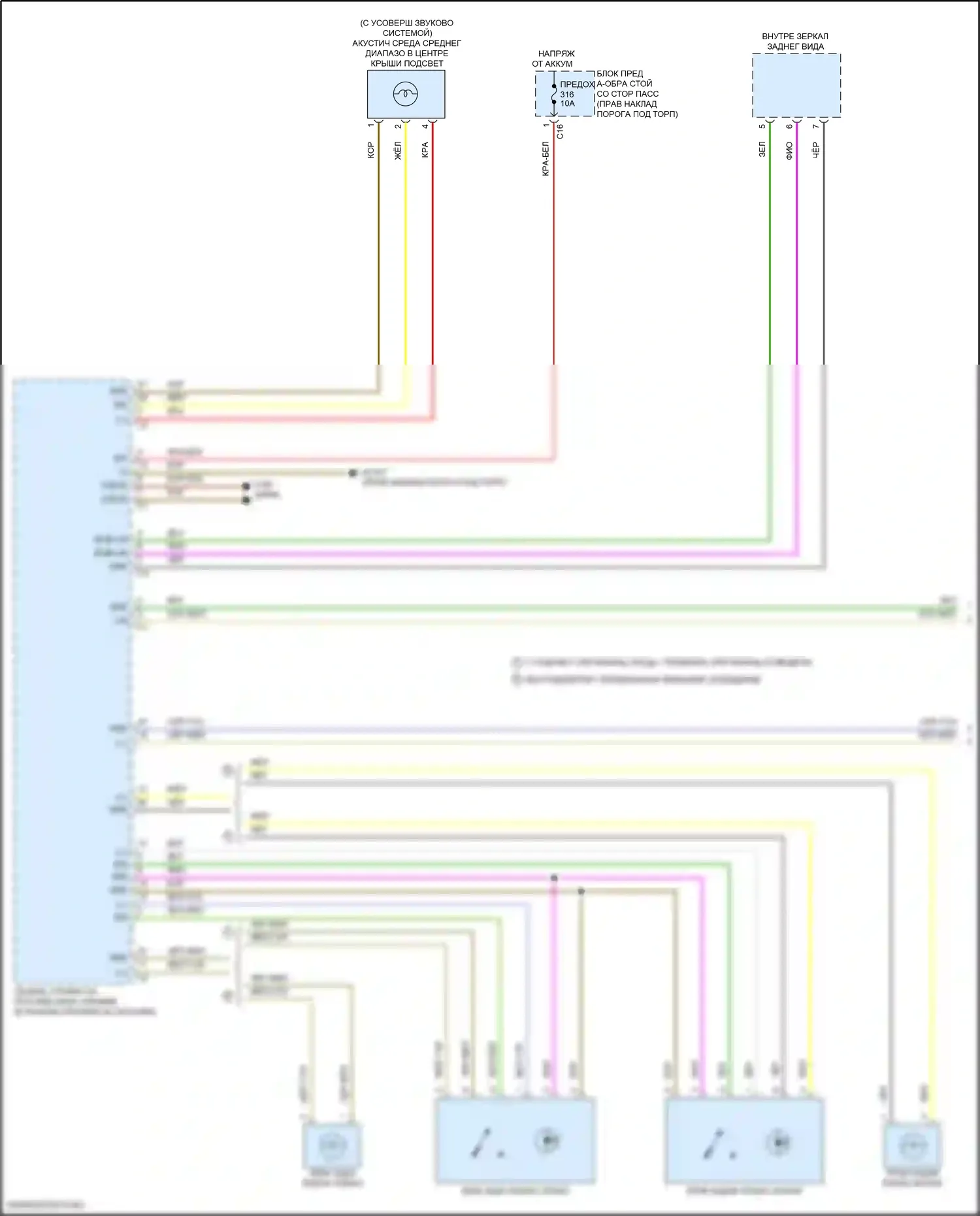 Освещение салона — Электросхема освещения салона — Электросхема освещения салона (1 из 6). Mercedes-Benz E-класс All-Terrain S213 рестайлинг (2020-2024)