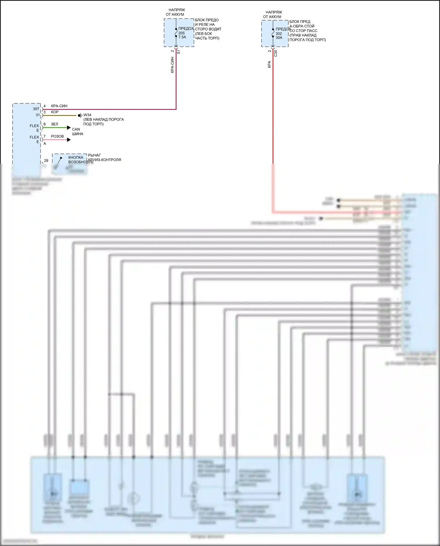 Память — Электросхема памяти зеркал, кабриолет — Электросхема памяти зеркал, кабриолет (2 из 2). Mercedes-Benz E-класс All-Terrain S213 рестайлинг (2020-2024)