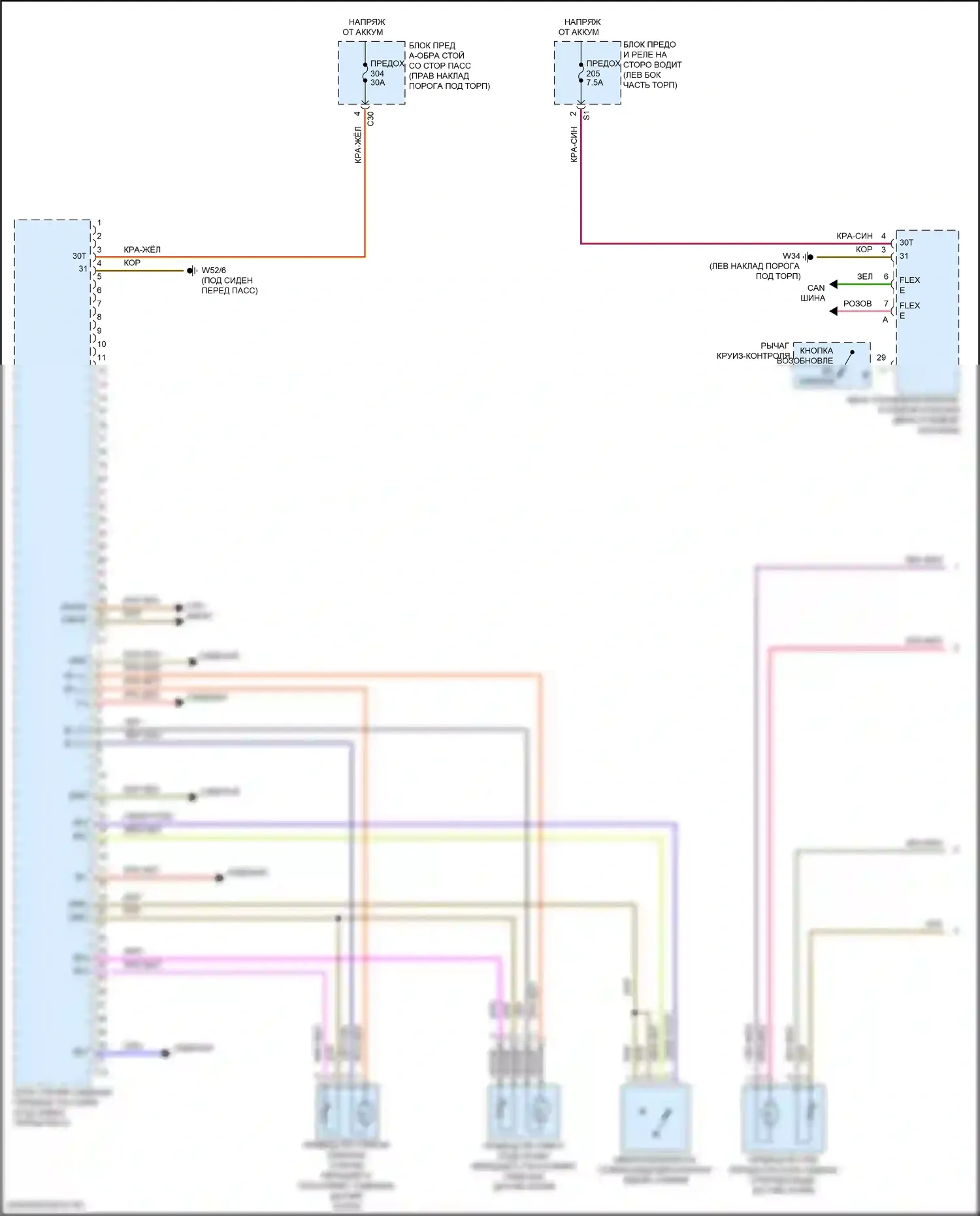 Память — Электросхема сиденья памяти пассажира, кабриолет — Электросхема сиденья памяти пассажира, кабриолет (1 из 2). Mercedes-Benz E-класс All-Terrain S213 рестайлинг (2020-2024)