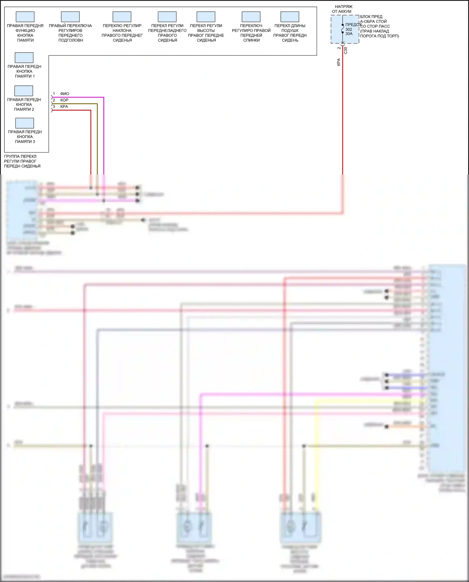 Память — Память пассажира сиденья электросхема, кабриолет — Память пассажира сиденья электросхема, кабриолет (2 из 2). Mercedes-Benz E-класс All-Terrain S213 рестайлинг (2020-2024)