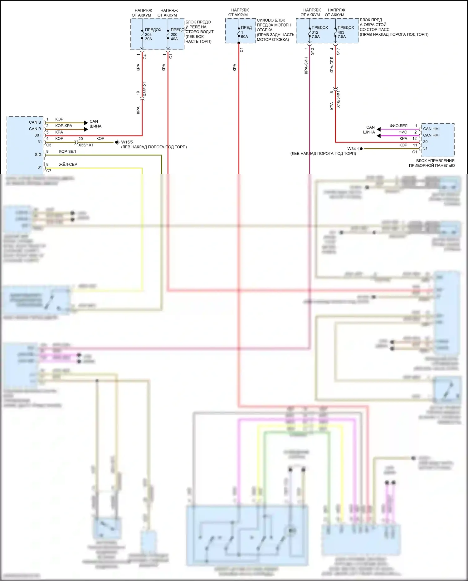 Предупреждение — Электросхема, предупреждающая о ремнях безопасности, вагон — Электросхема, предупреждающая о ремнях безопасности, вагон. Mercedes-Benz E-класс All-Terrain S213 рестайлинг (2020-2024)