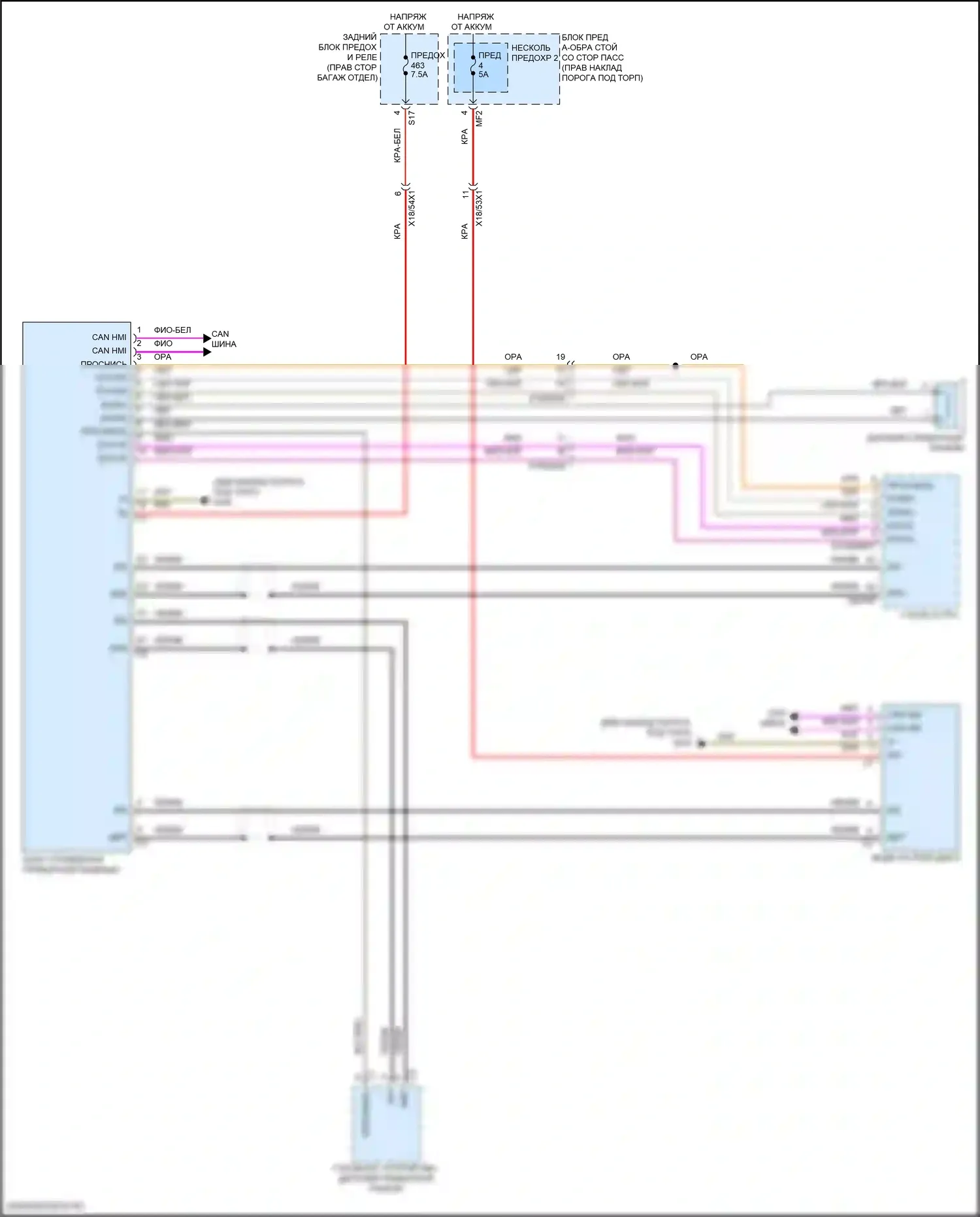 Приборная панель — Электросхема приборной панели, вагон — Электросхема приборной панели, вагон (1 из 3). Mercedes-Benz E-класс All-Terrain S213 рестайлинг (2020-2024)